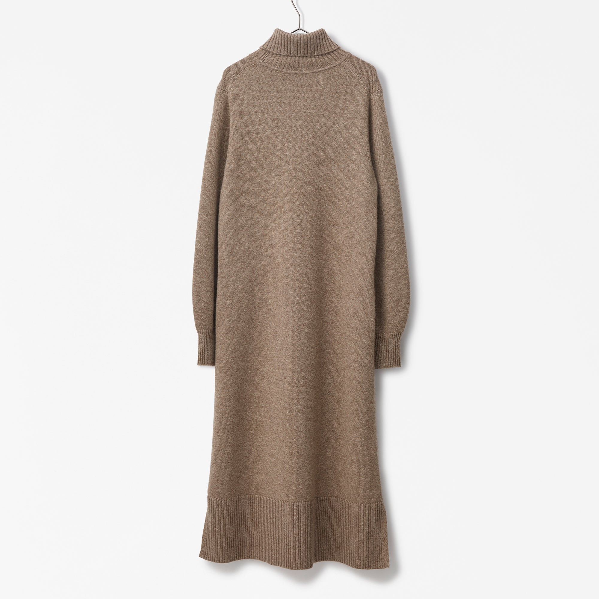 cashmere turtle neck knit dress(カシミヤタートルネックニットワンピース)EC限定ギフトバッグ付き