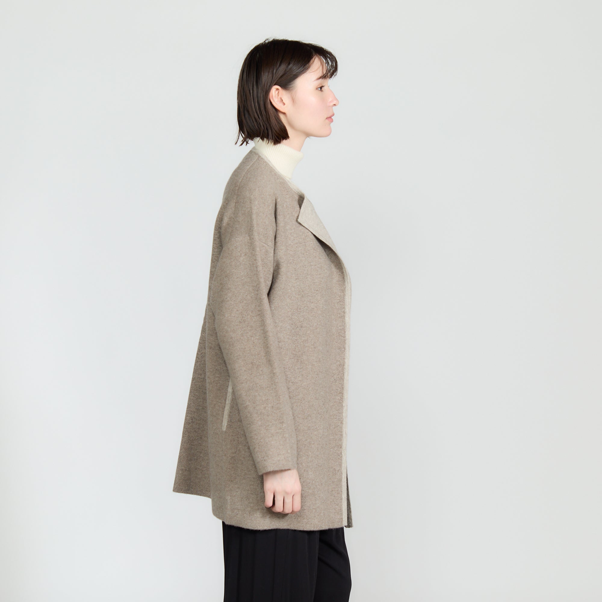cashmere knit short coat(カシミヤ ショートコート)