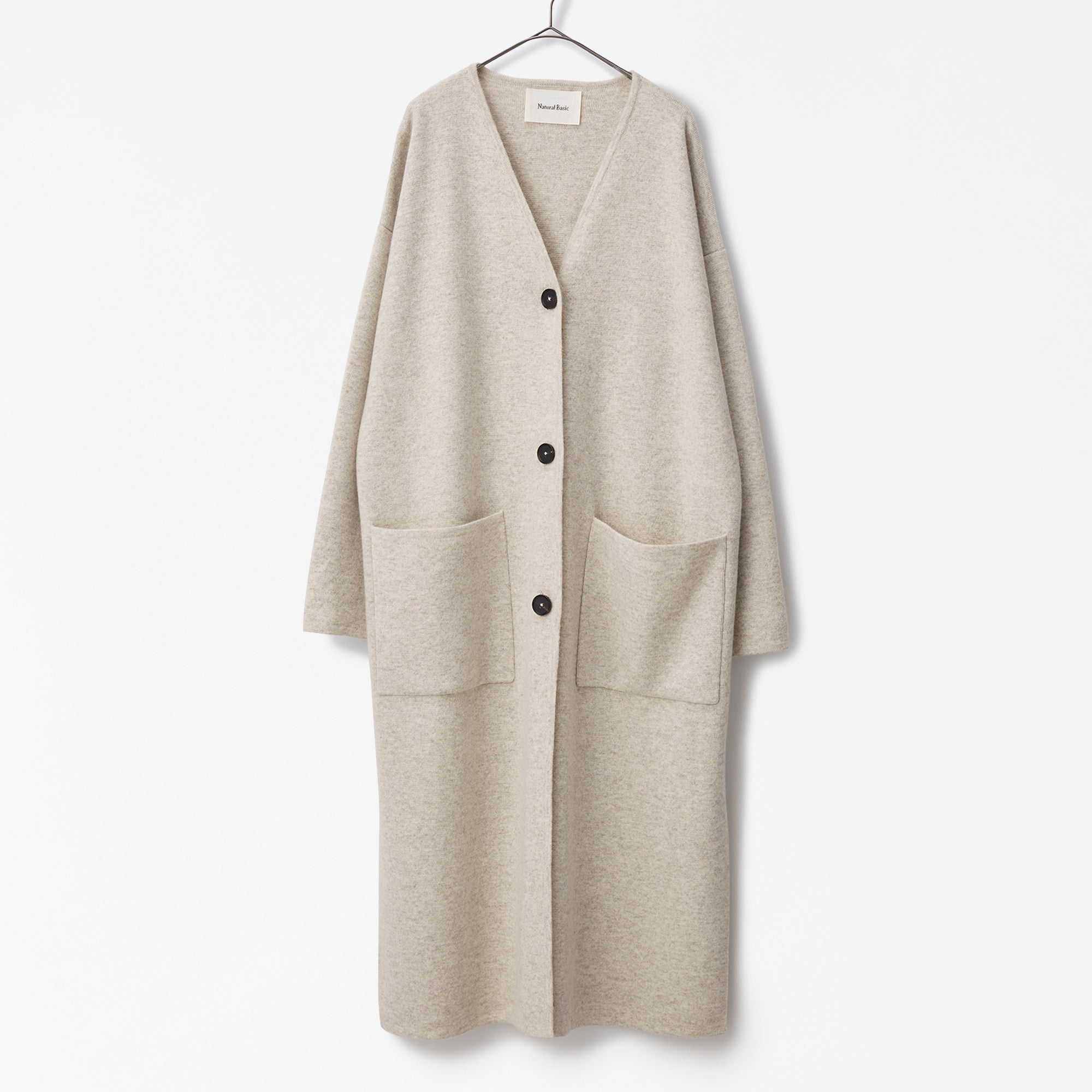 cashmere knit long coat(カシミヤ ニットロングコート)EC限定ギフトバッグ付き