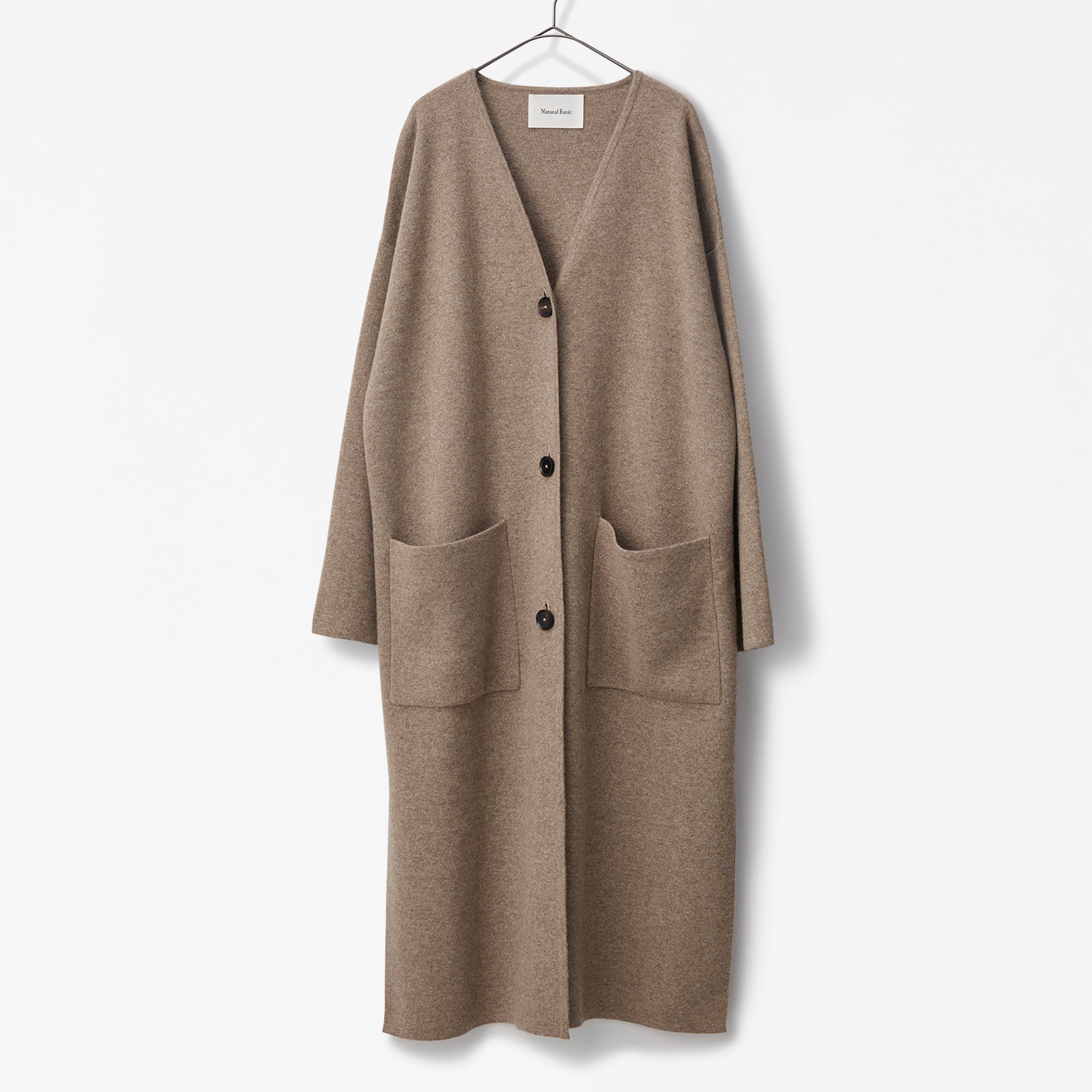 cashmere knit long coat(カシミヤ ニットロングコート)EC限定ギフトバッグ付き