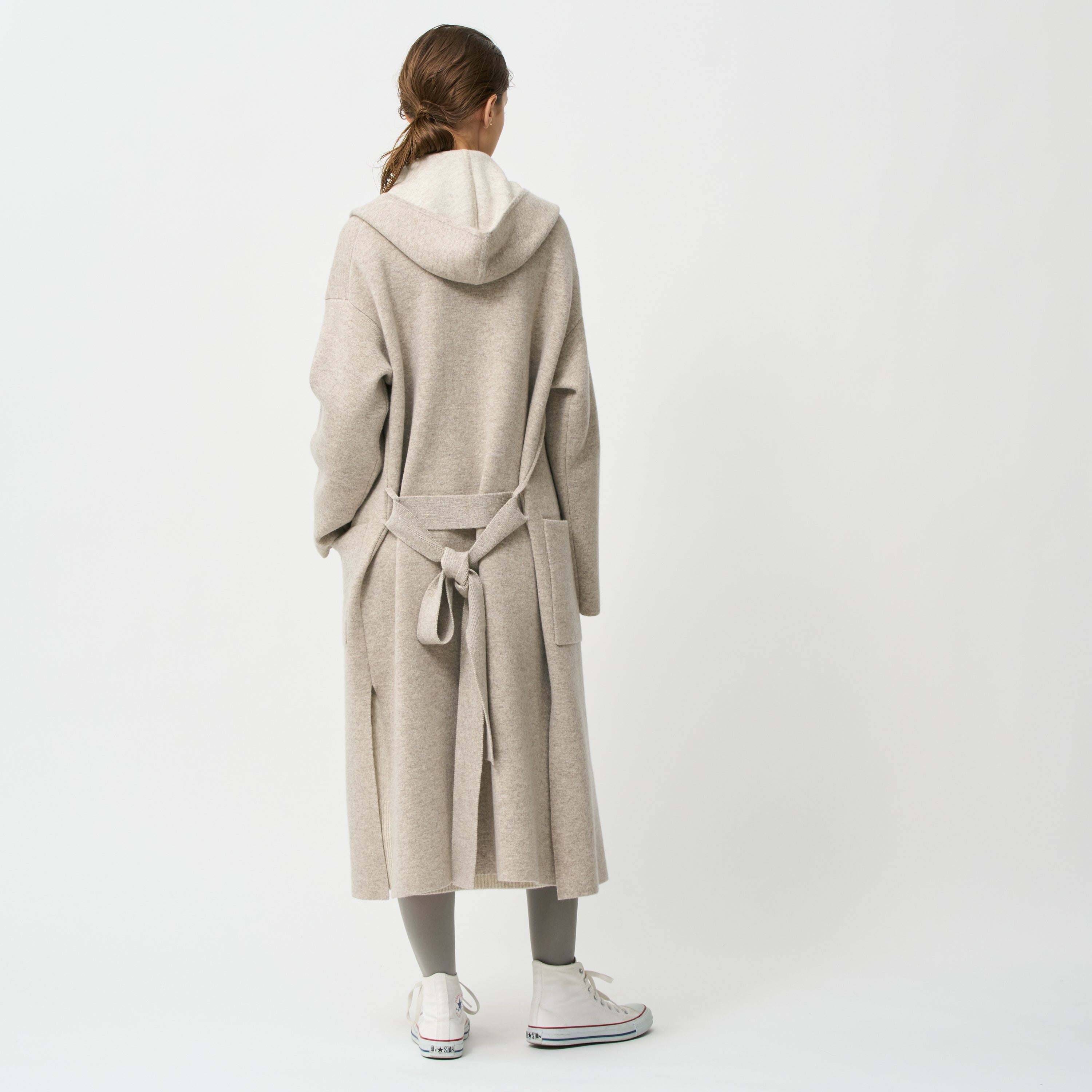 cashmere double face hooded coat(カシミヤダブルフェイスフード付きコート)EC限定ギフトバッグ付き