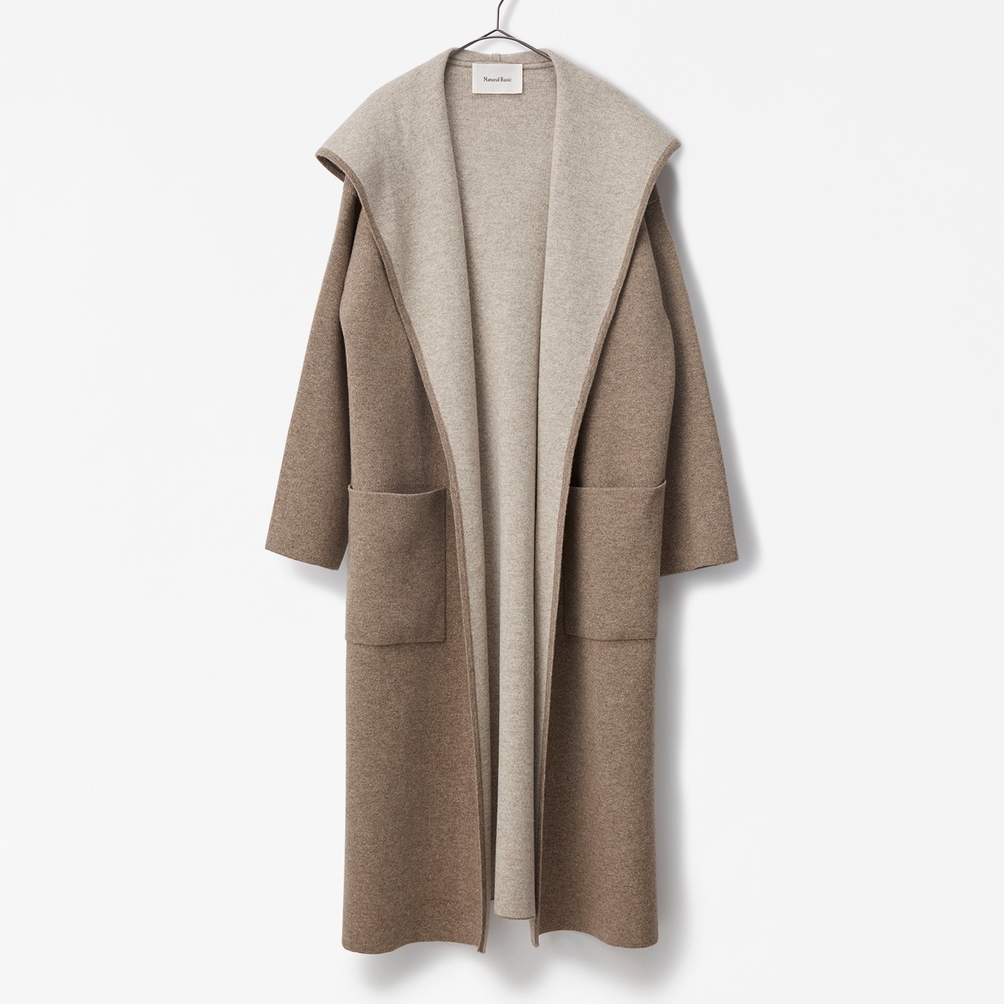 cashmere double face hooded coat(カシミヤダブルフェイスフード付きコート)EC限定ギフトバッグ付き