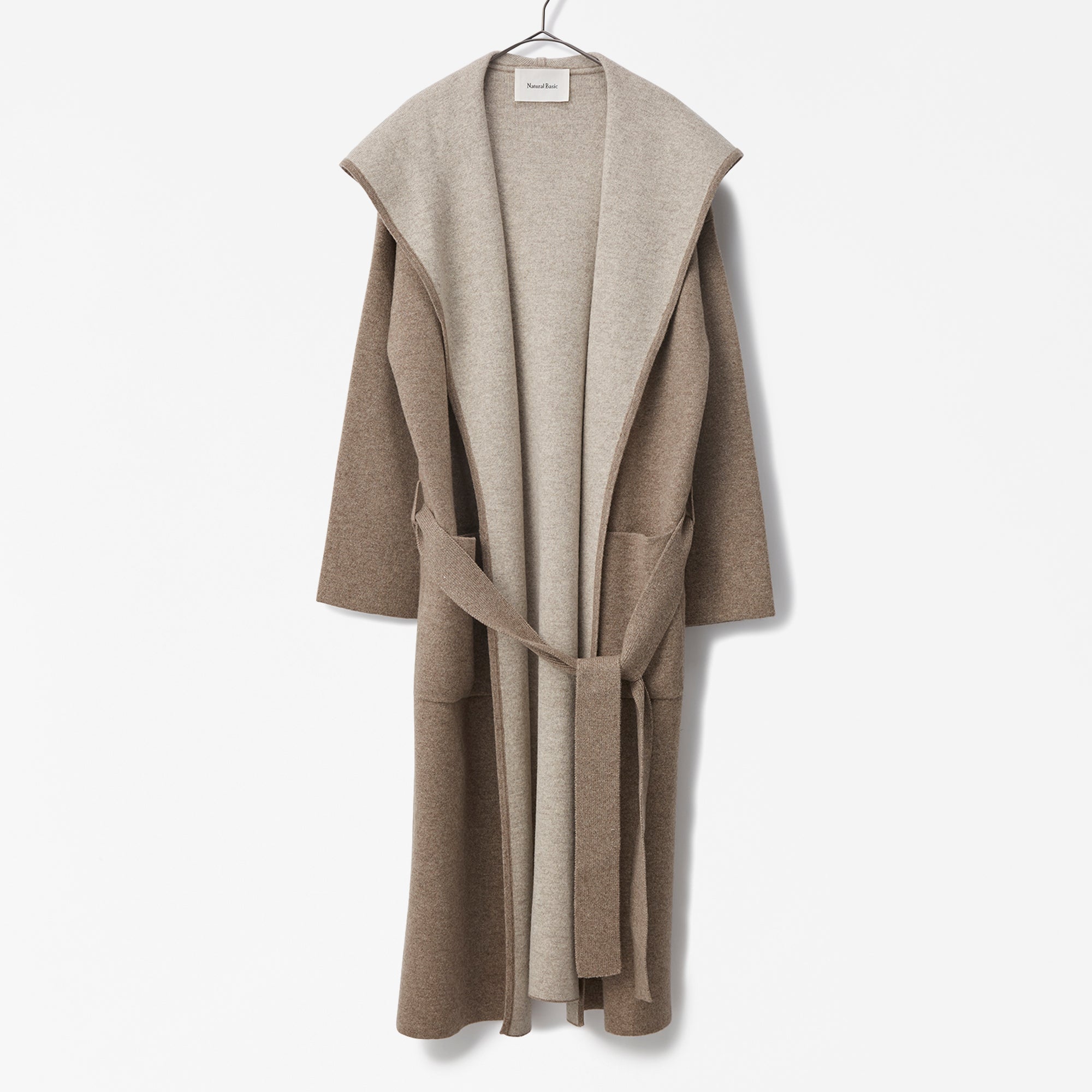 cashmere double face hooded coat(カシミヤダブルフェイスフード付きコート)EC限定ギフトバッグ付き