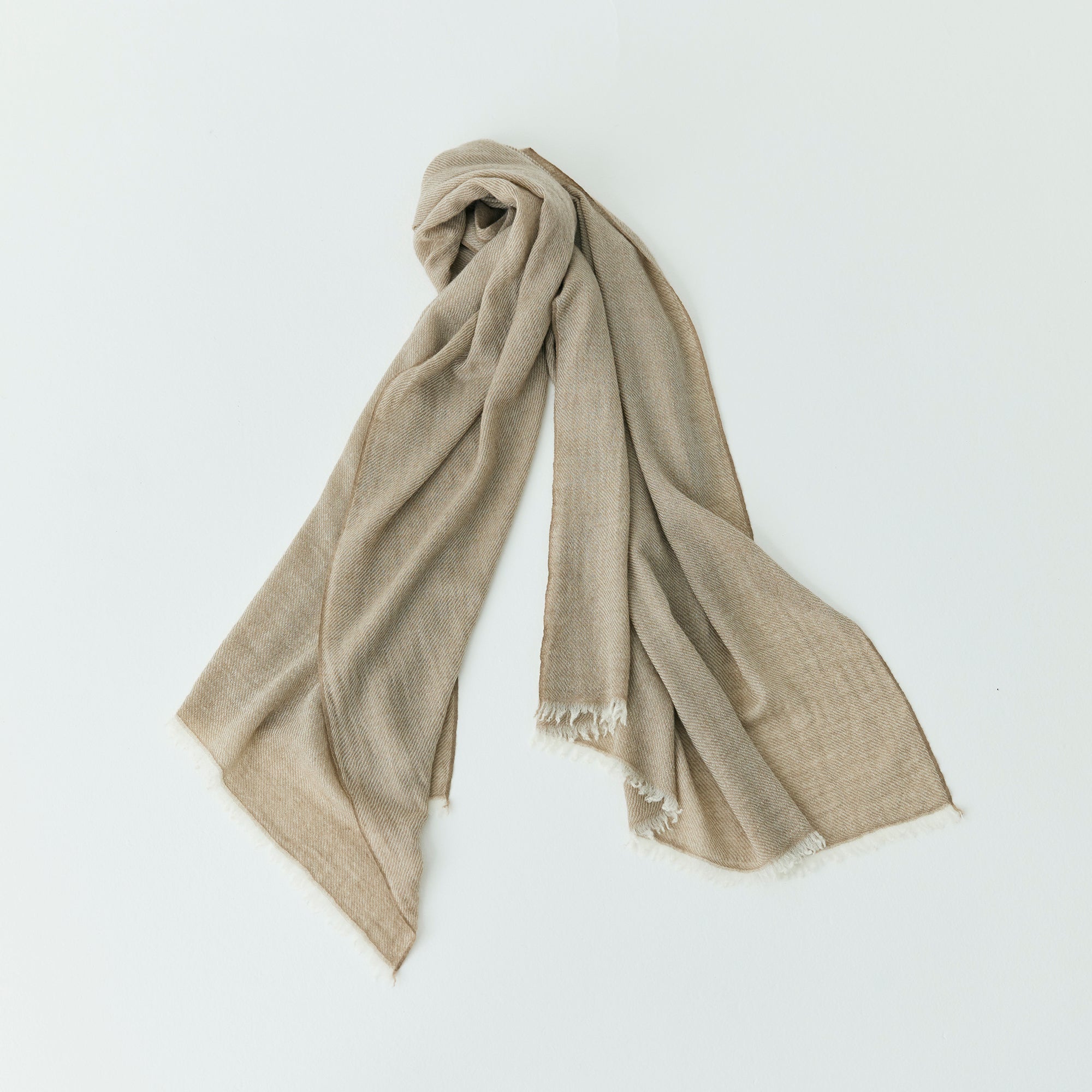 #14 | カシミヤ梳毛綾織縮絨ストール