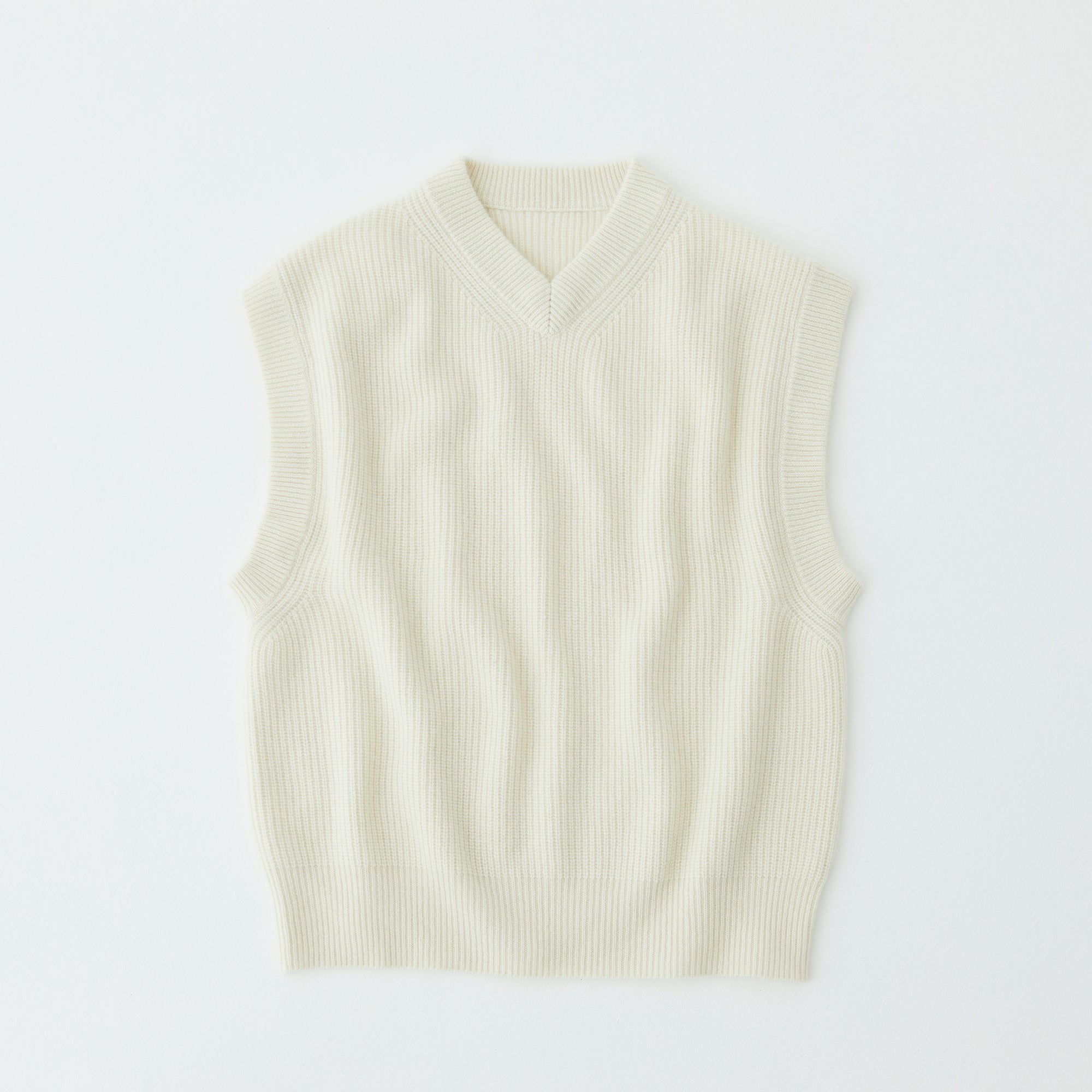 W#02 | リブニットVネックベスト