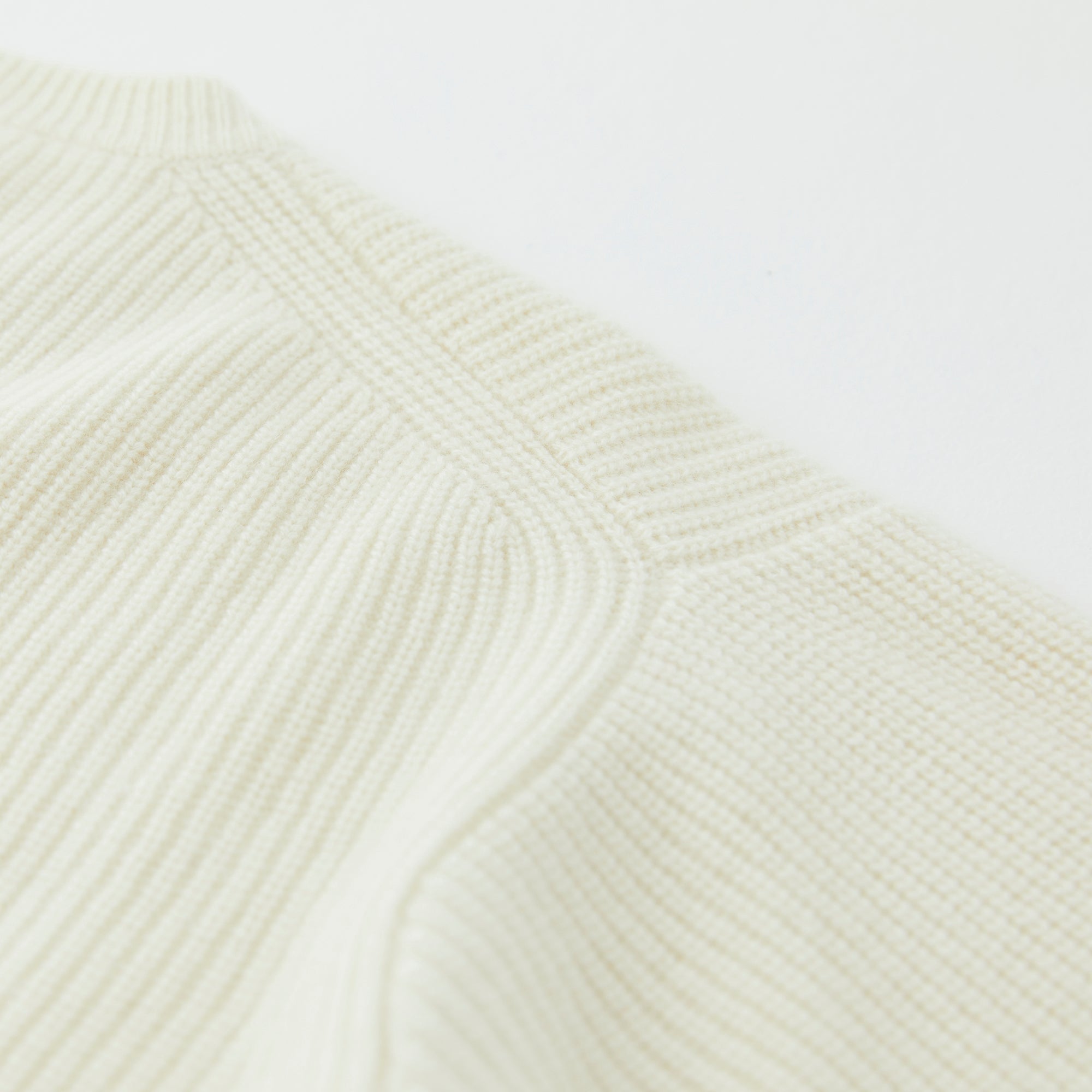 W#01 | リブニットクルーネックセーター