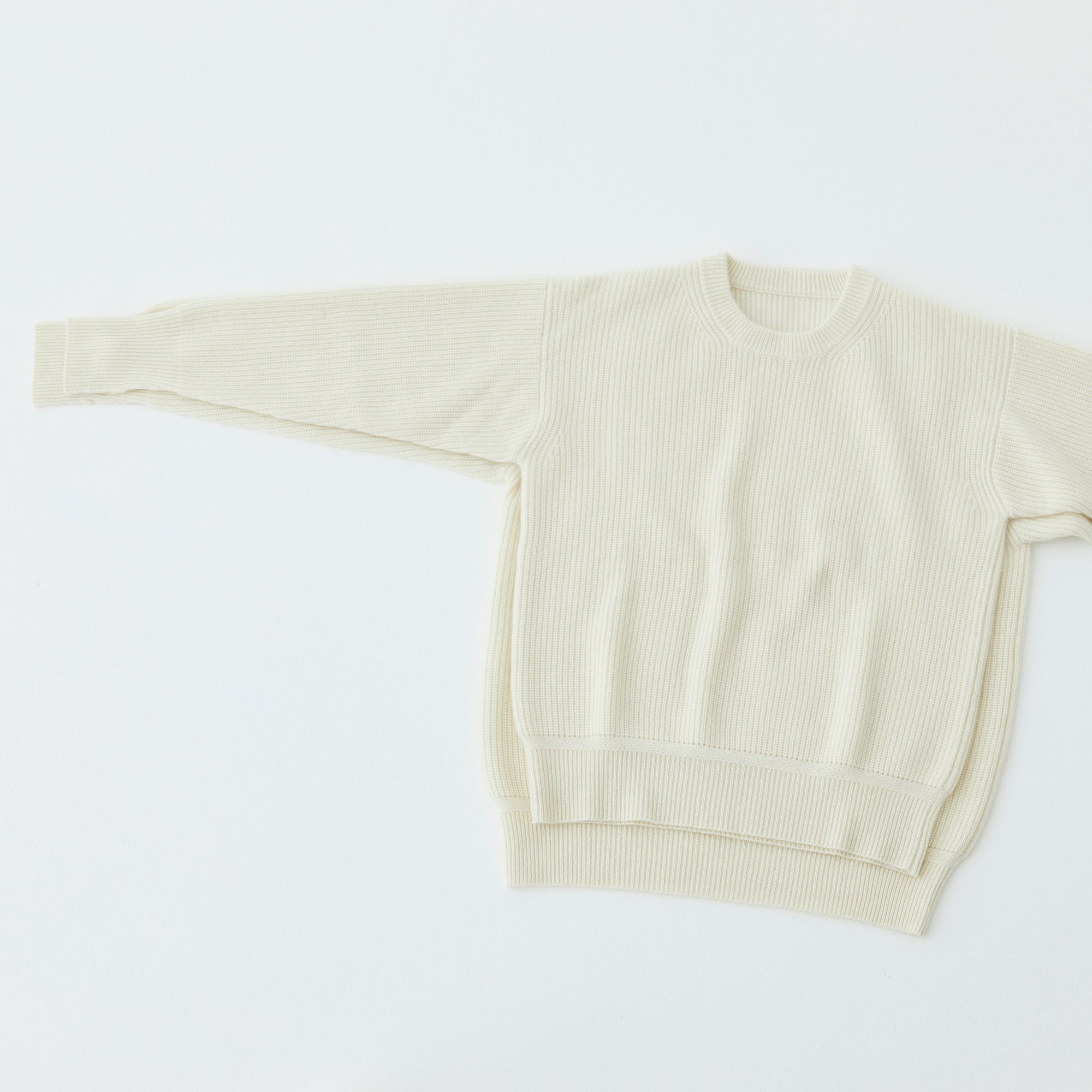 W#01 | リブニットクルーネックセーター