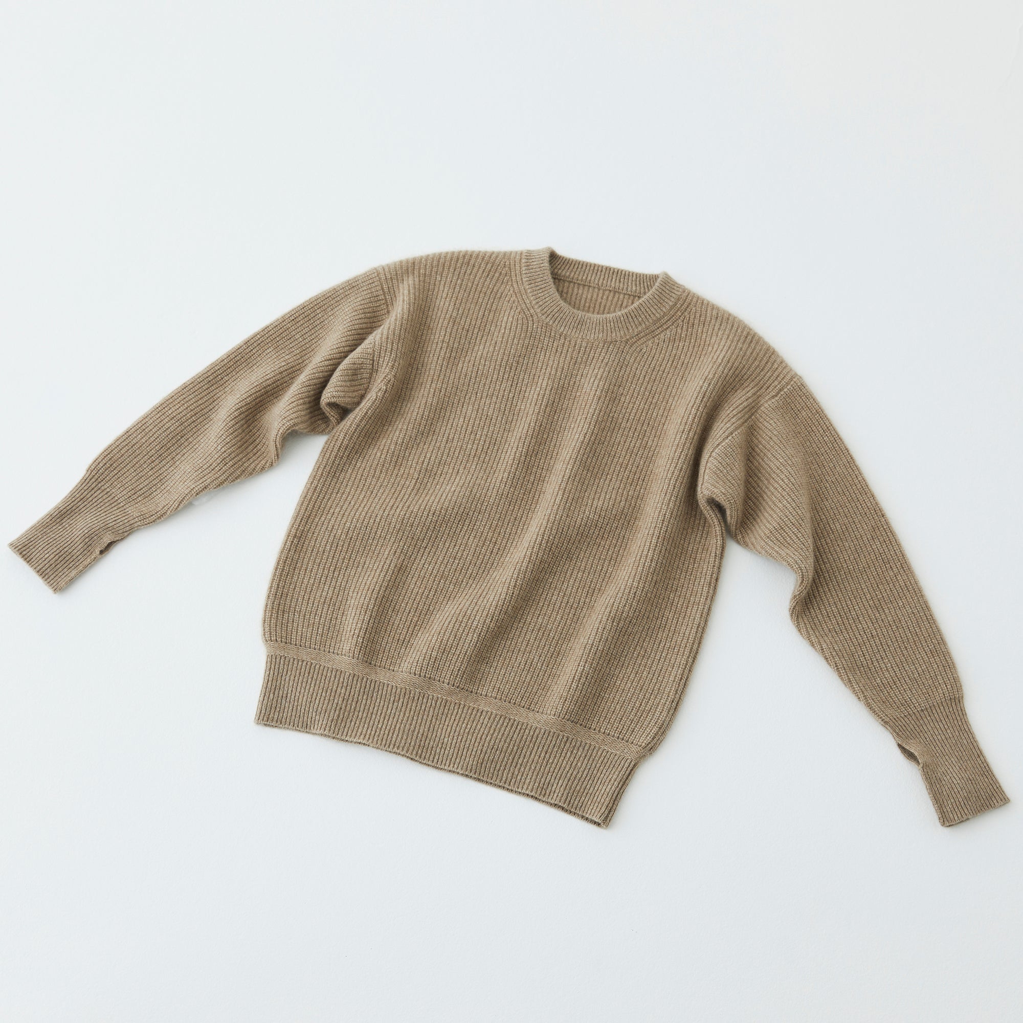 W#01 | リブニットクルーネックセーター