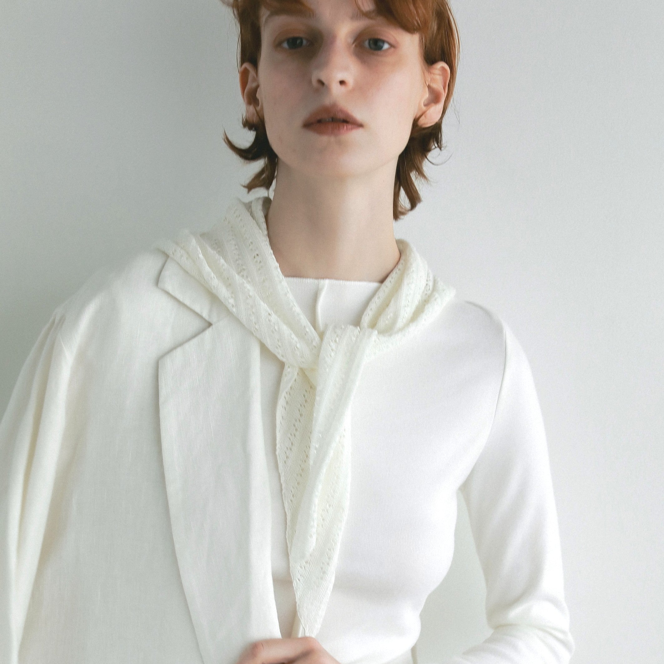 triangle knit scarf(トライアングル ニットスカーフ)