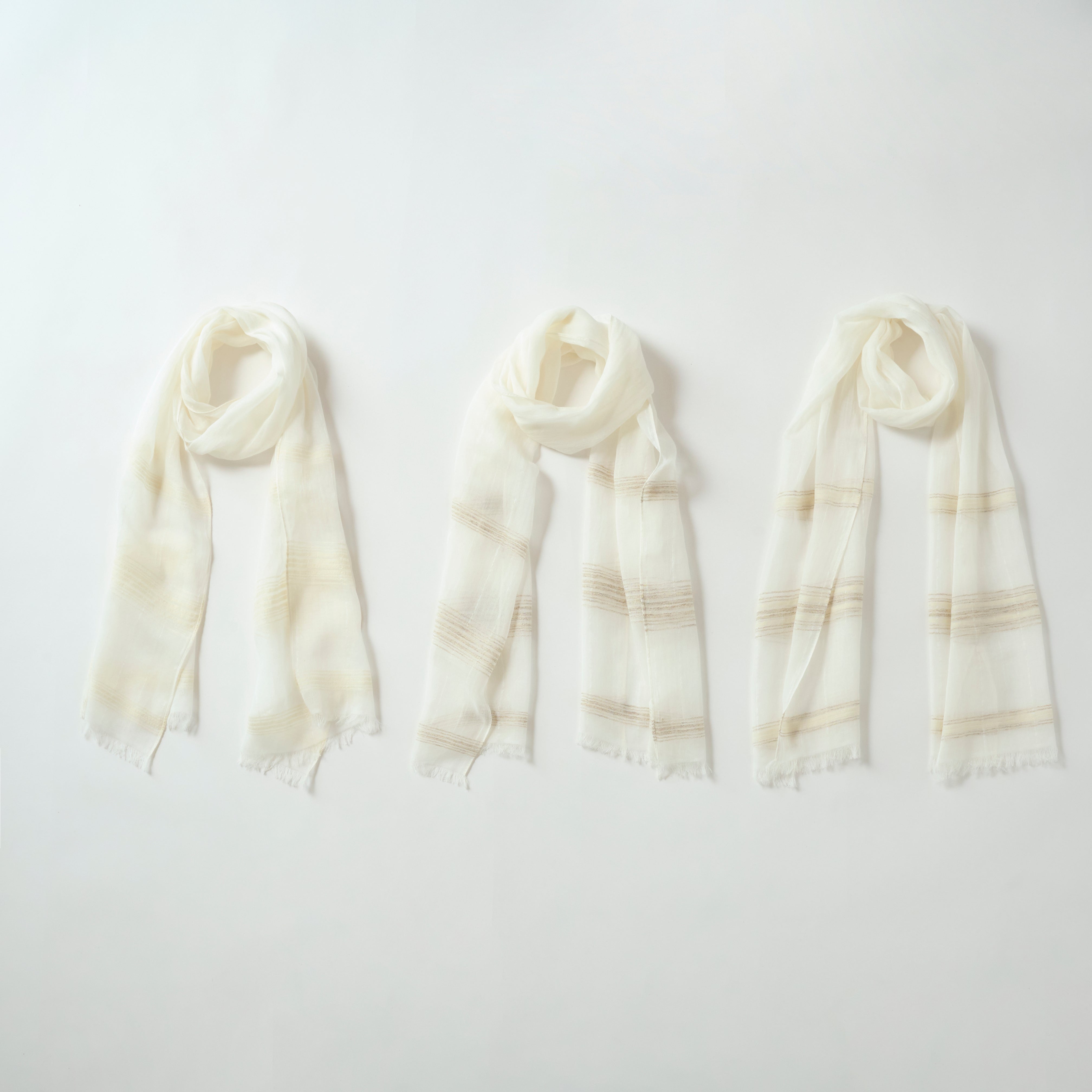 random border stole(ボーダー プチストール)