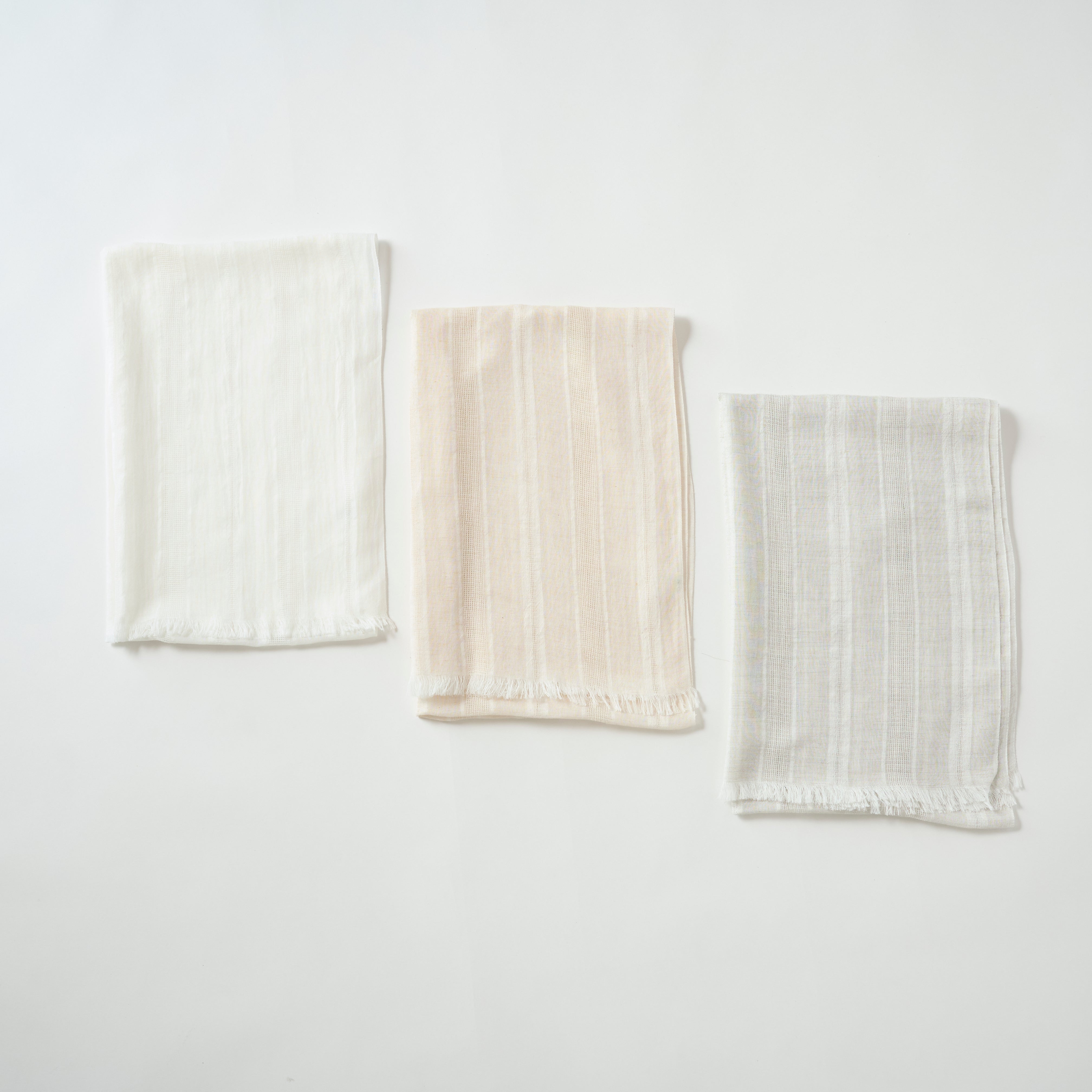 striped gauze woven stole(コットン ゴースストライプ ストール)