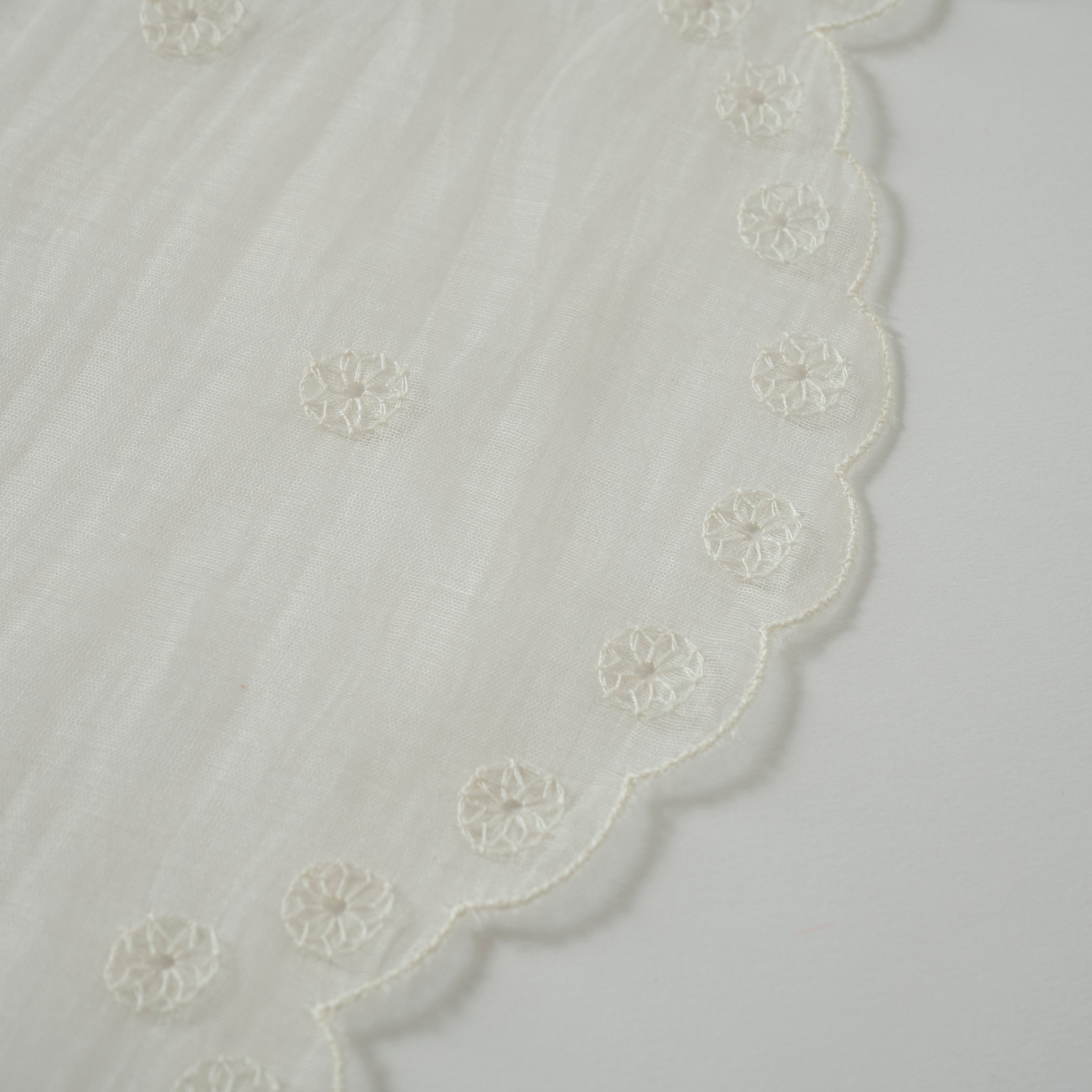 indian scallop embroidery stole(インド刺繍 ストール)