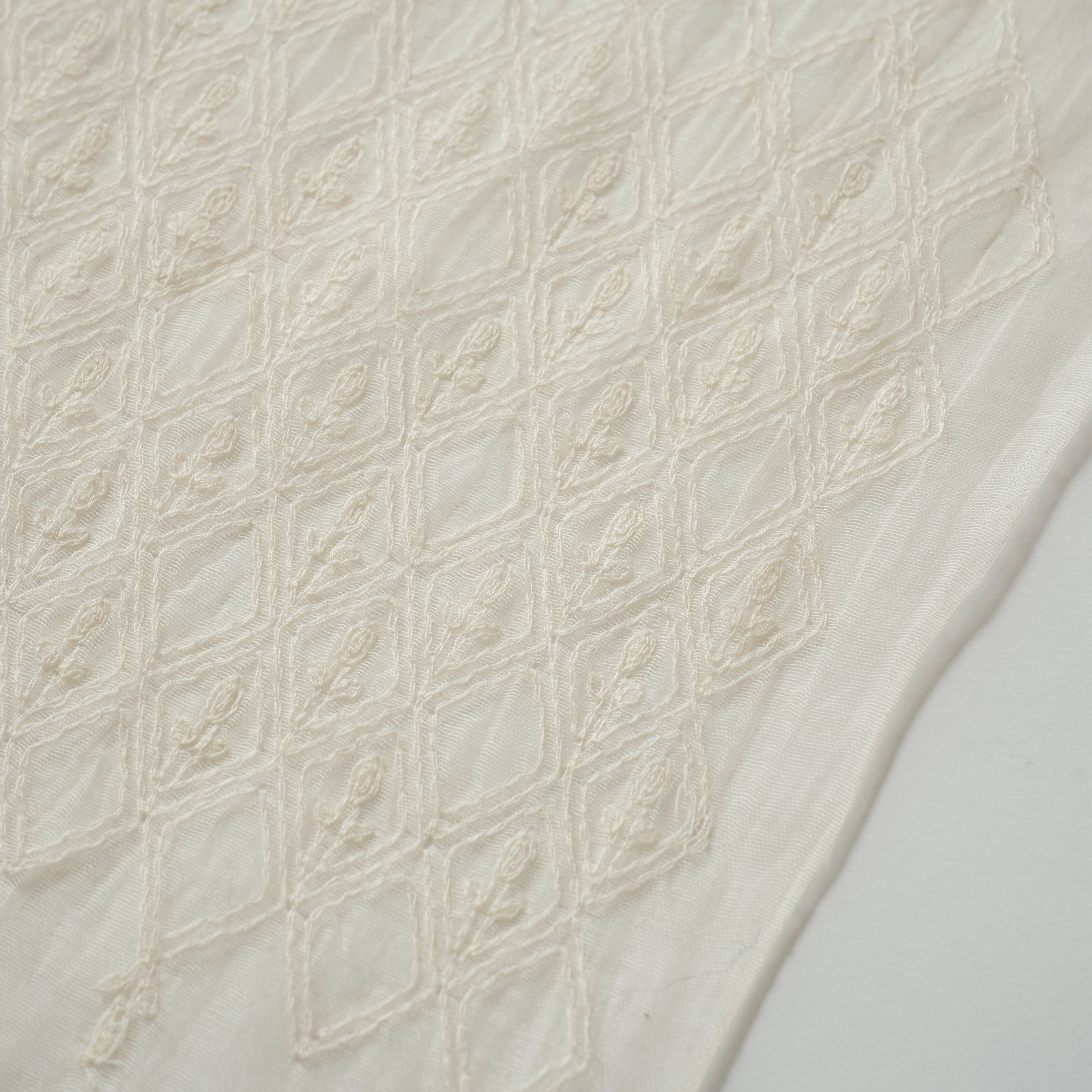 indian scallop embroidery stole(インド刺繍 ストール)