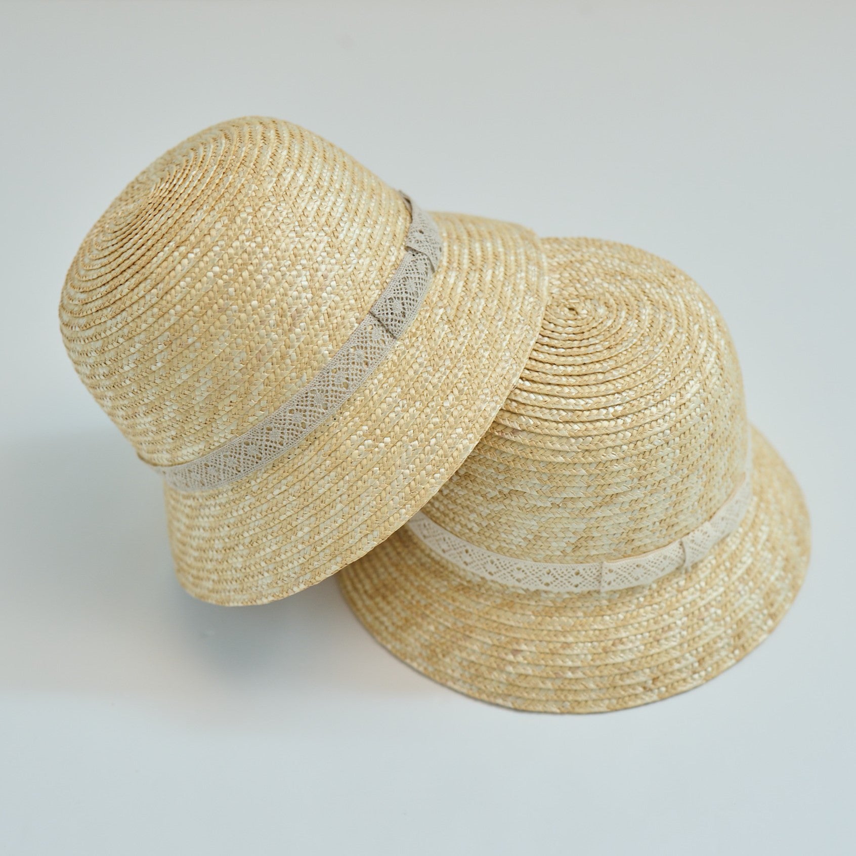 【Coming Soon】straw hat with torchon lace(トーションレース付き麦わら帽子)