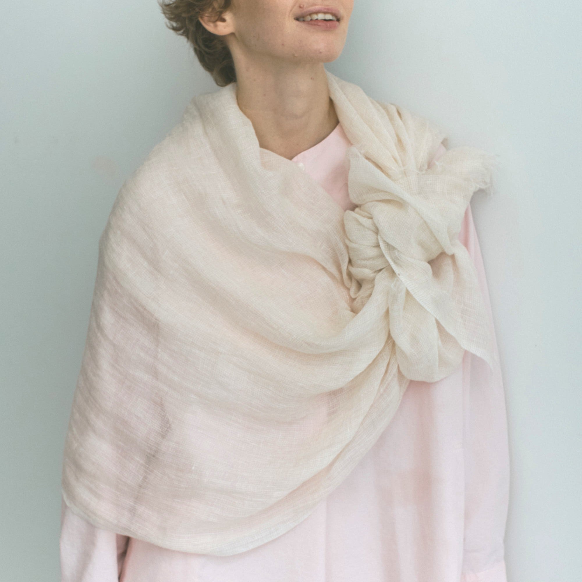 linen cashmere stole(リネン＆カシミヤストール)