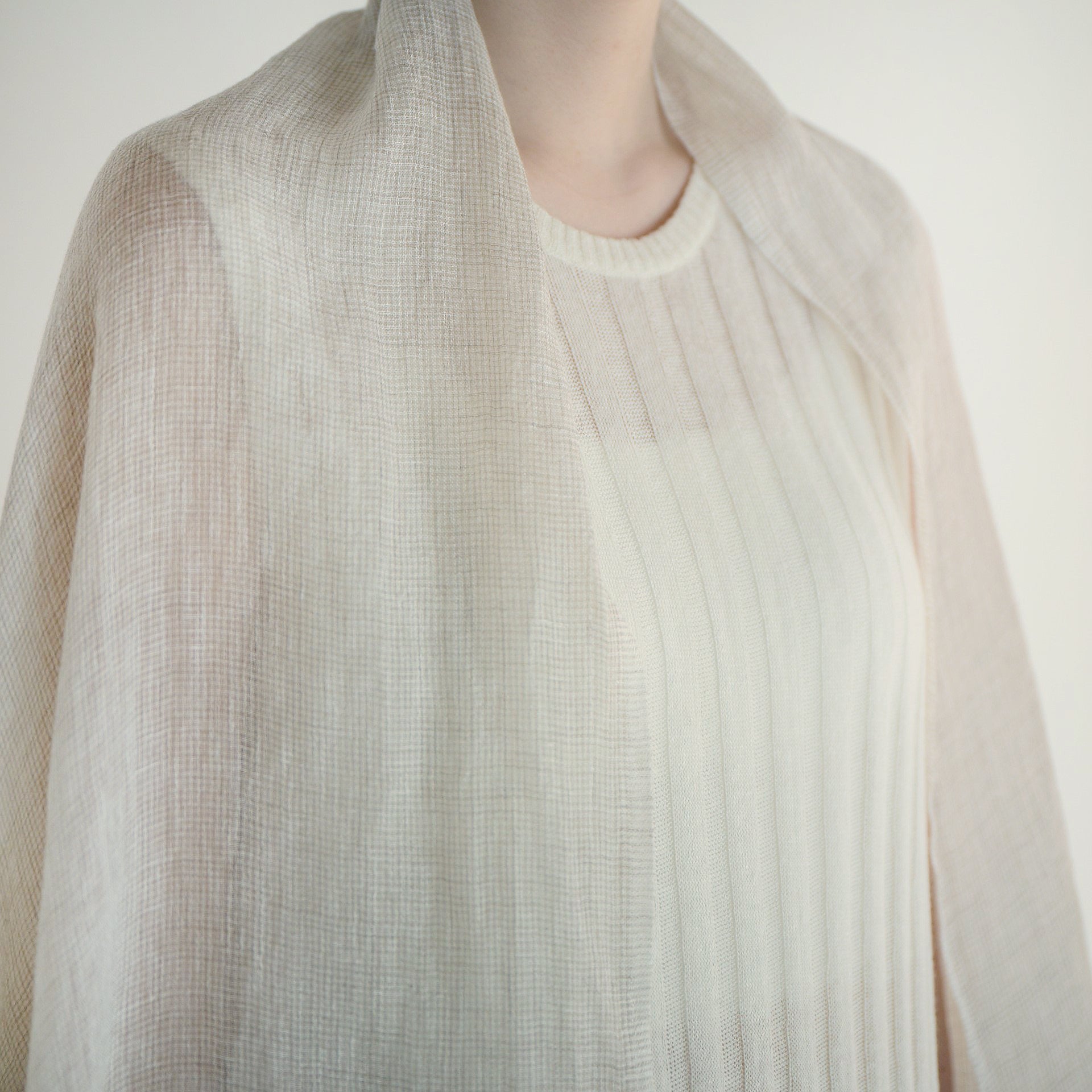 linen cashmere stole(リネン＆カシミヤストール)