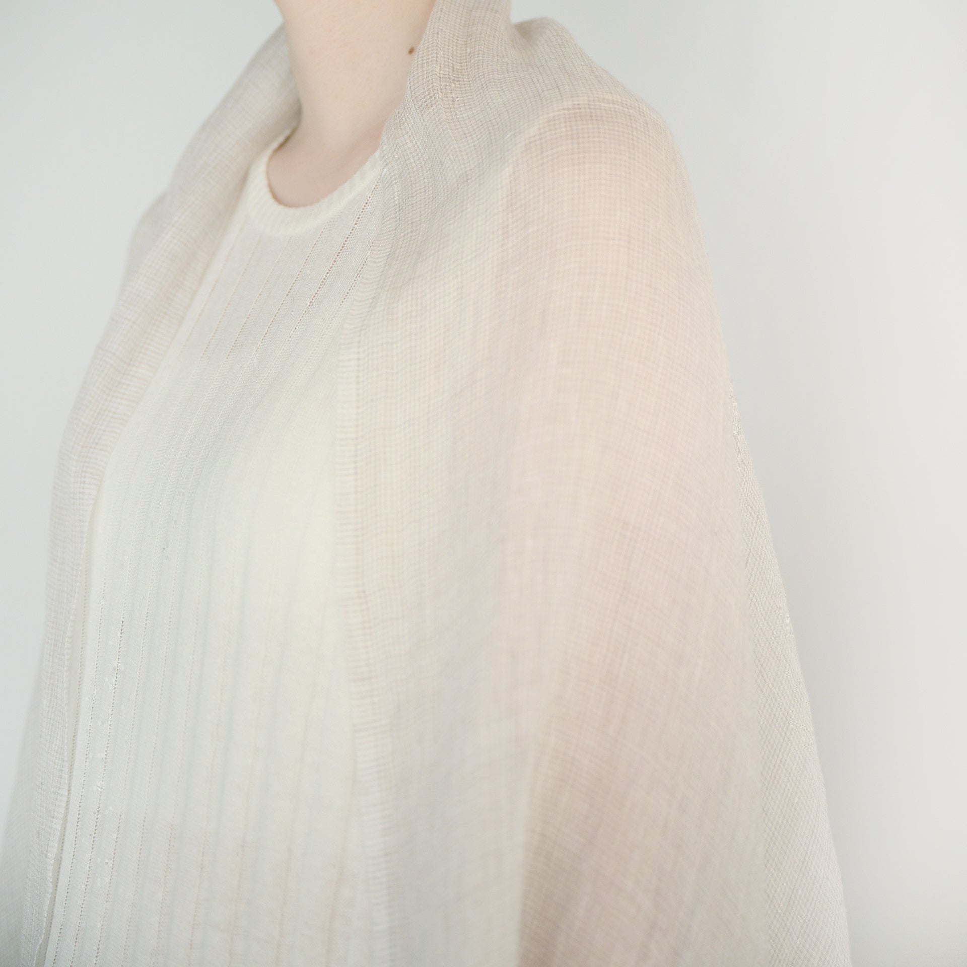 linen cashmere stole(リネン＆カシミヤストール)