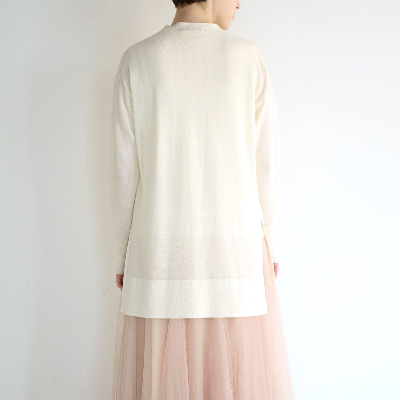 cotton linen knit cardigan(綿麻ニットカーディガン)