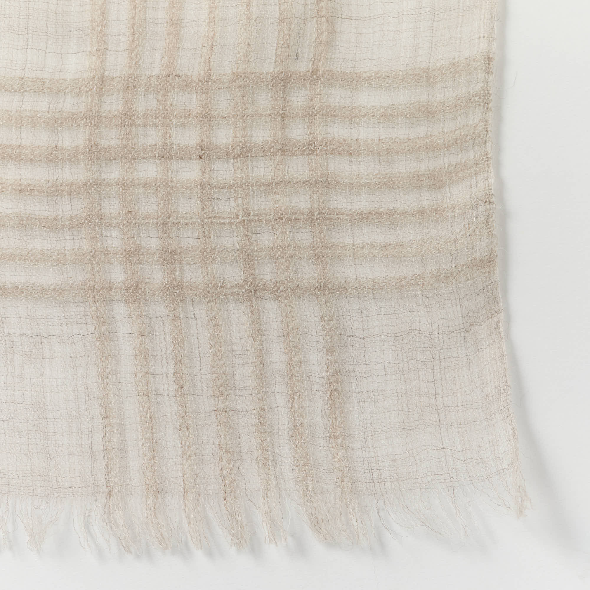 小物 RENOVY 100% CASHMERE STOLE cashmere sheer stole(カシミヤ100%シアーストール)