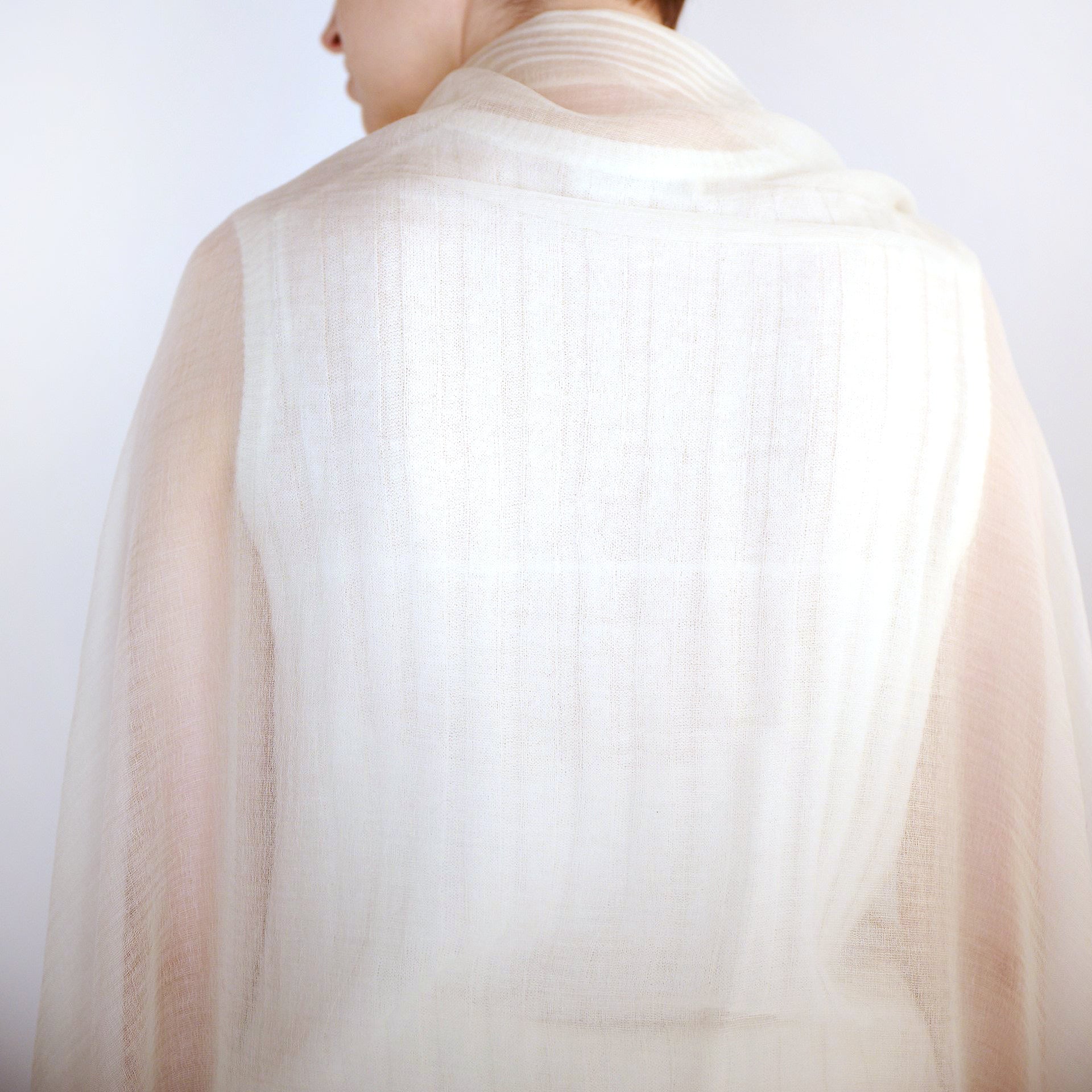 cashmere sheer stole(カシミヤ100%シアーストール)