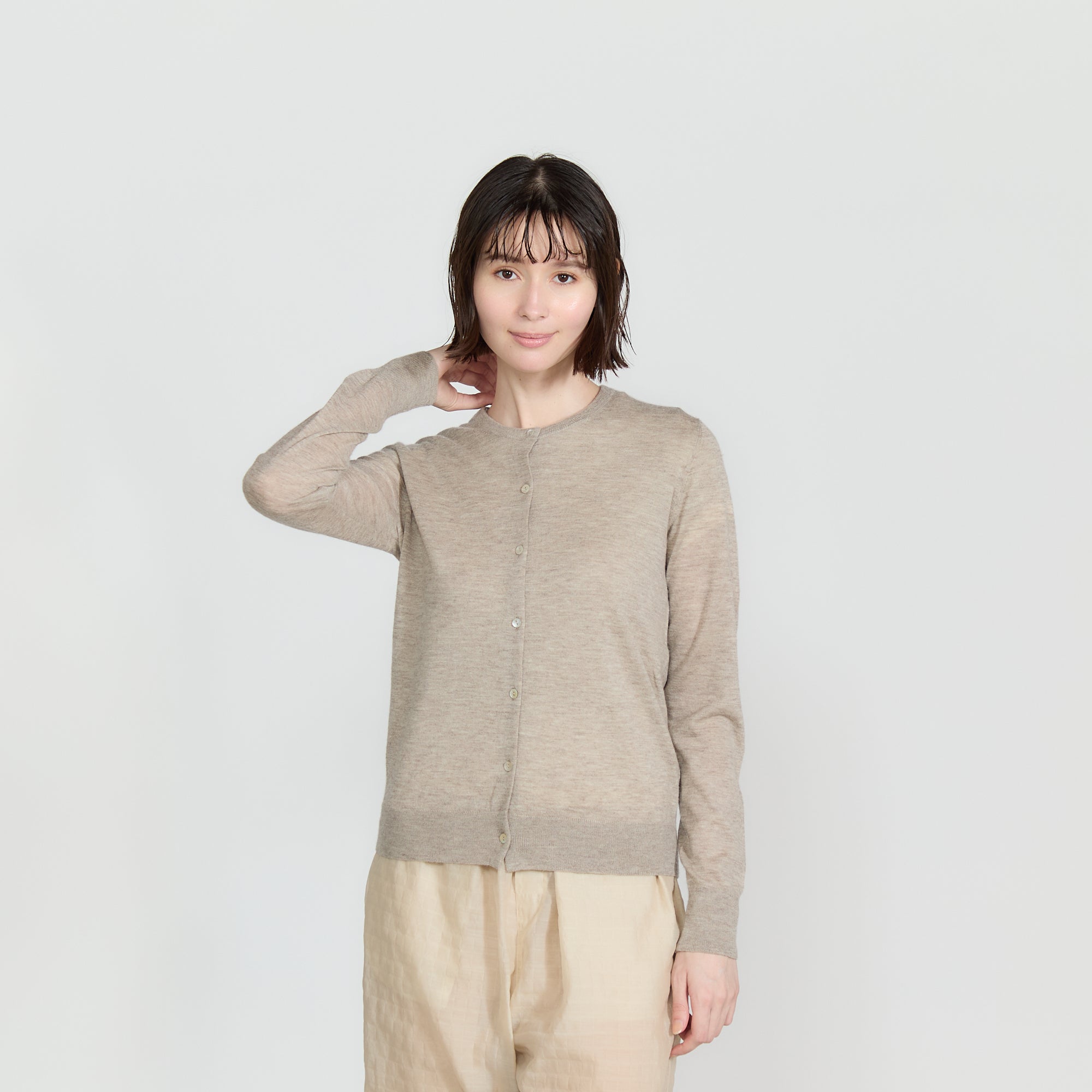 cashmere knit cardigan(カシミヤ100％ニットカーディガン)