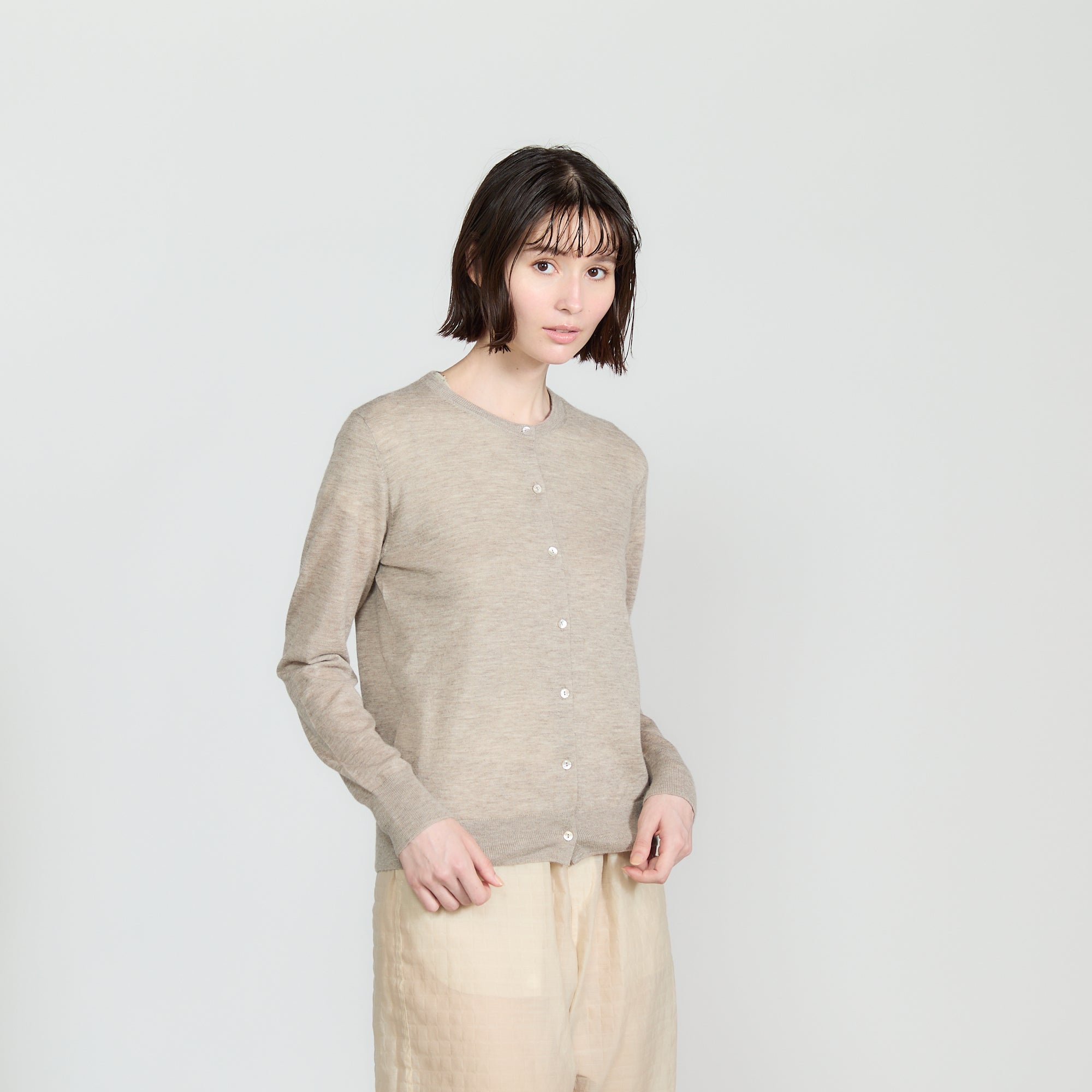 cashmere knit cardigan(カシミヤ100％ニットカーディガン)