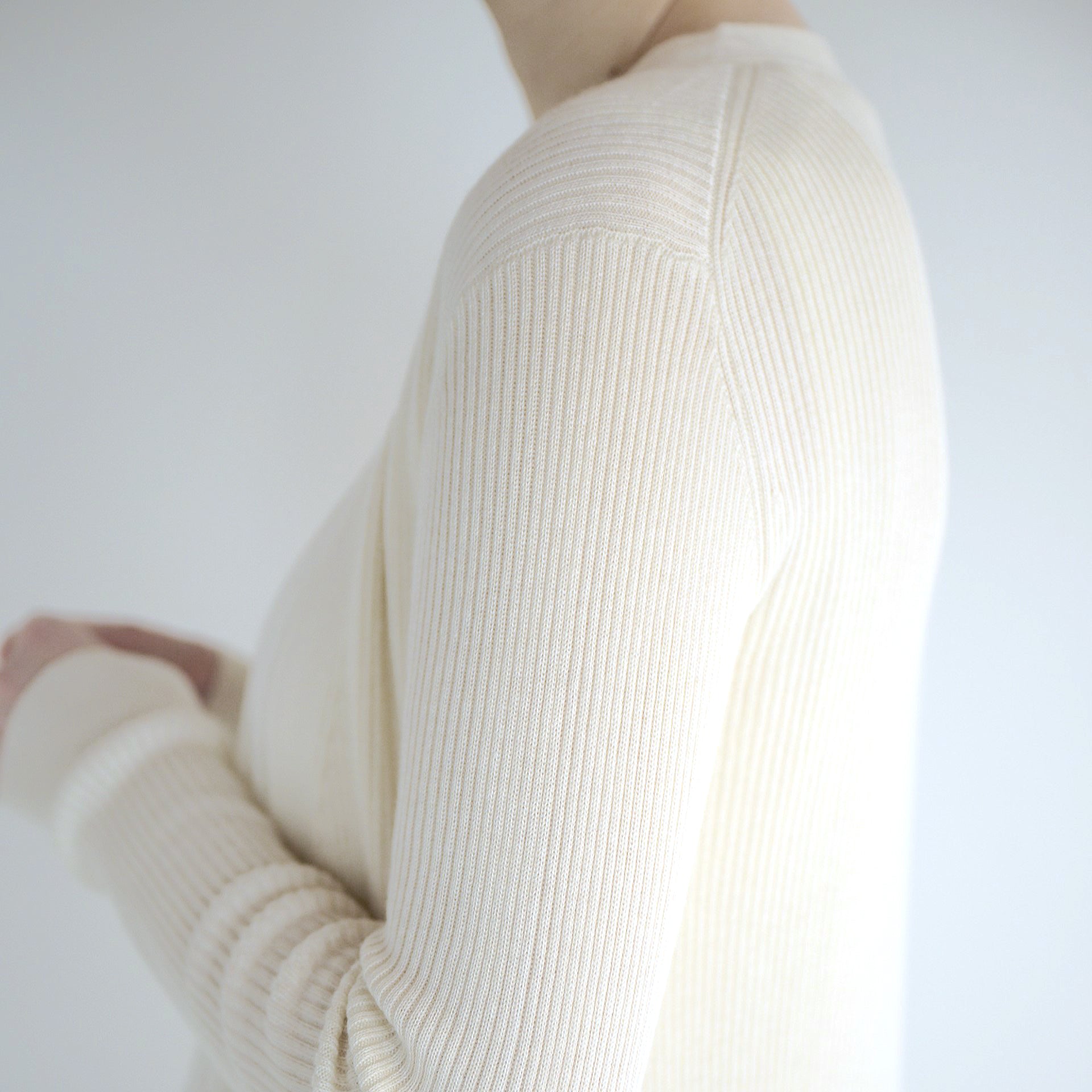 silk cashmere rib knit cardigan(シルク＆カシミヤリブニットカーディガン)