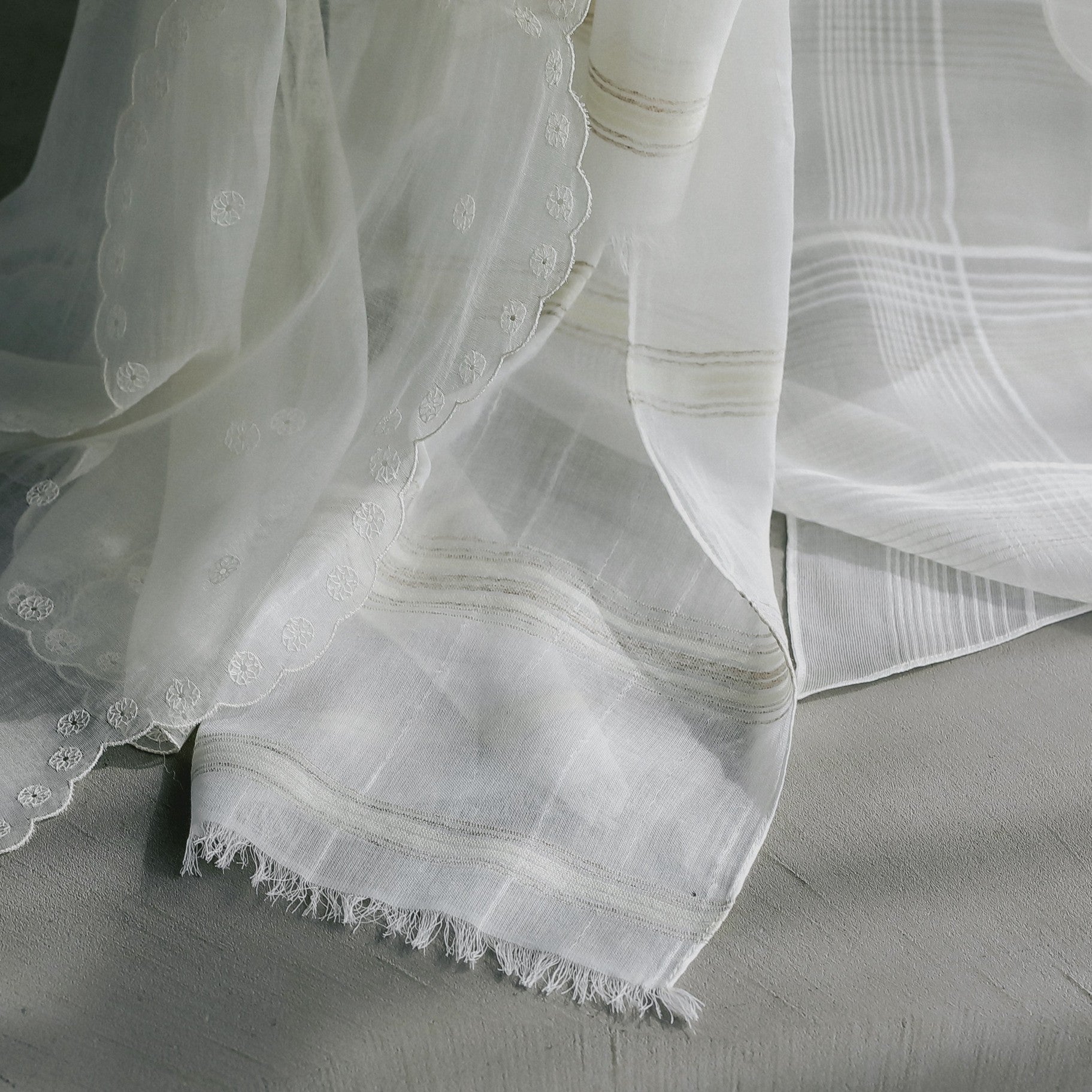 random border stole(ボーダー プチストール)