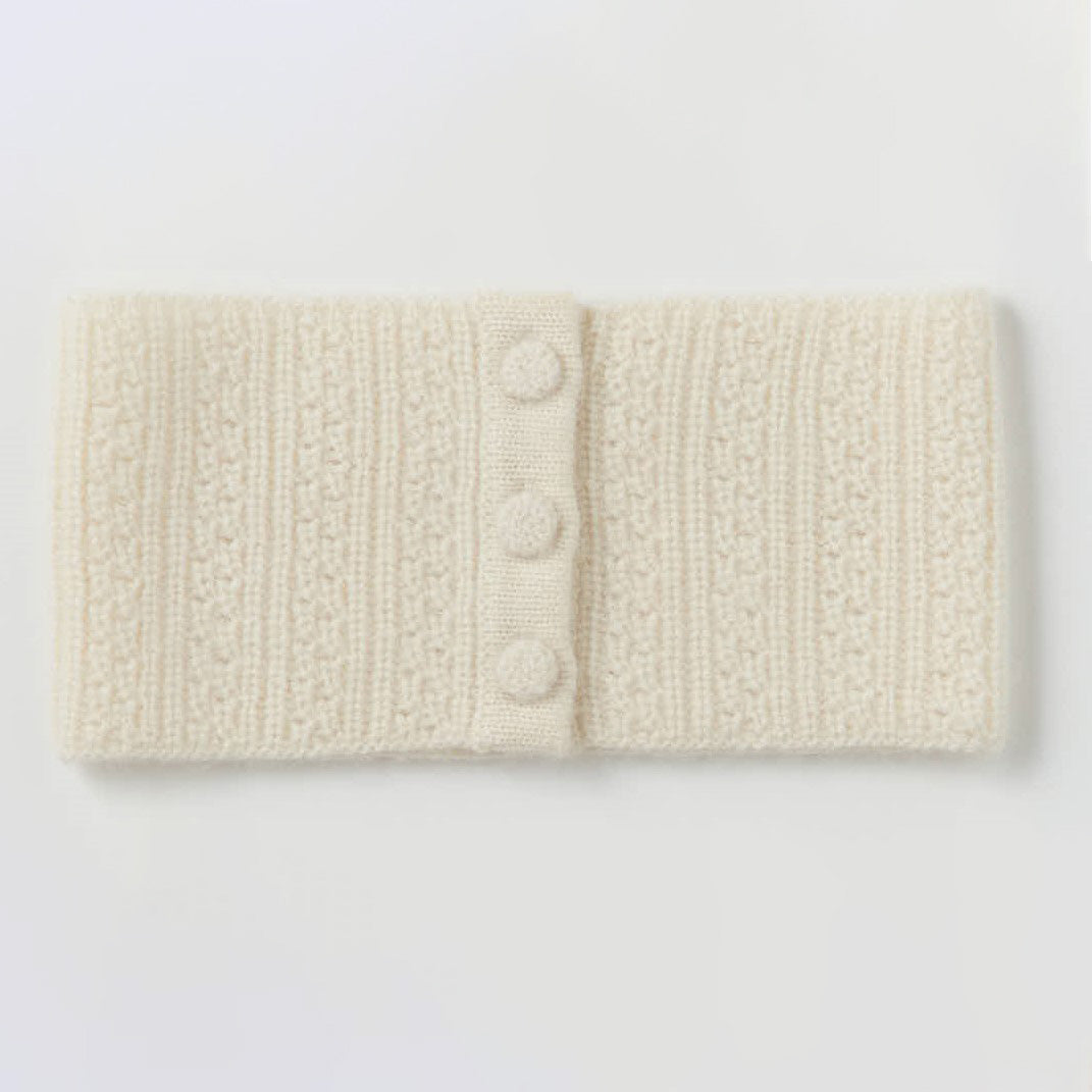 cashmere rib knit neck warmer(カシミヤ リブニット付け襟ネックウォーマー)