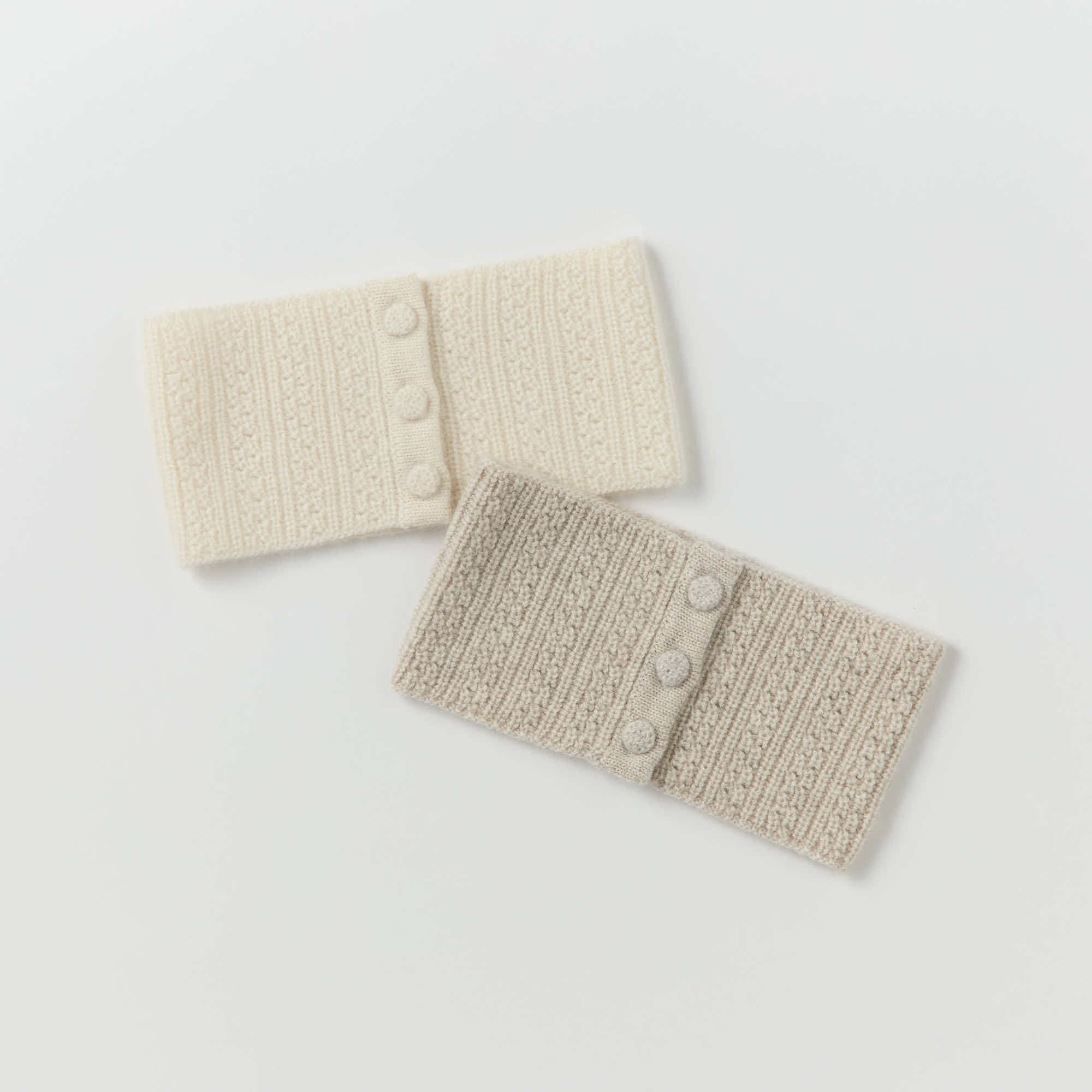 cashmere rib knit neck warmer(カシミヤ リブニット付け襟ネックウォーマー)