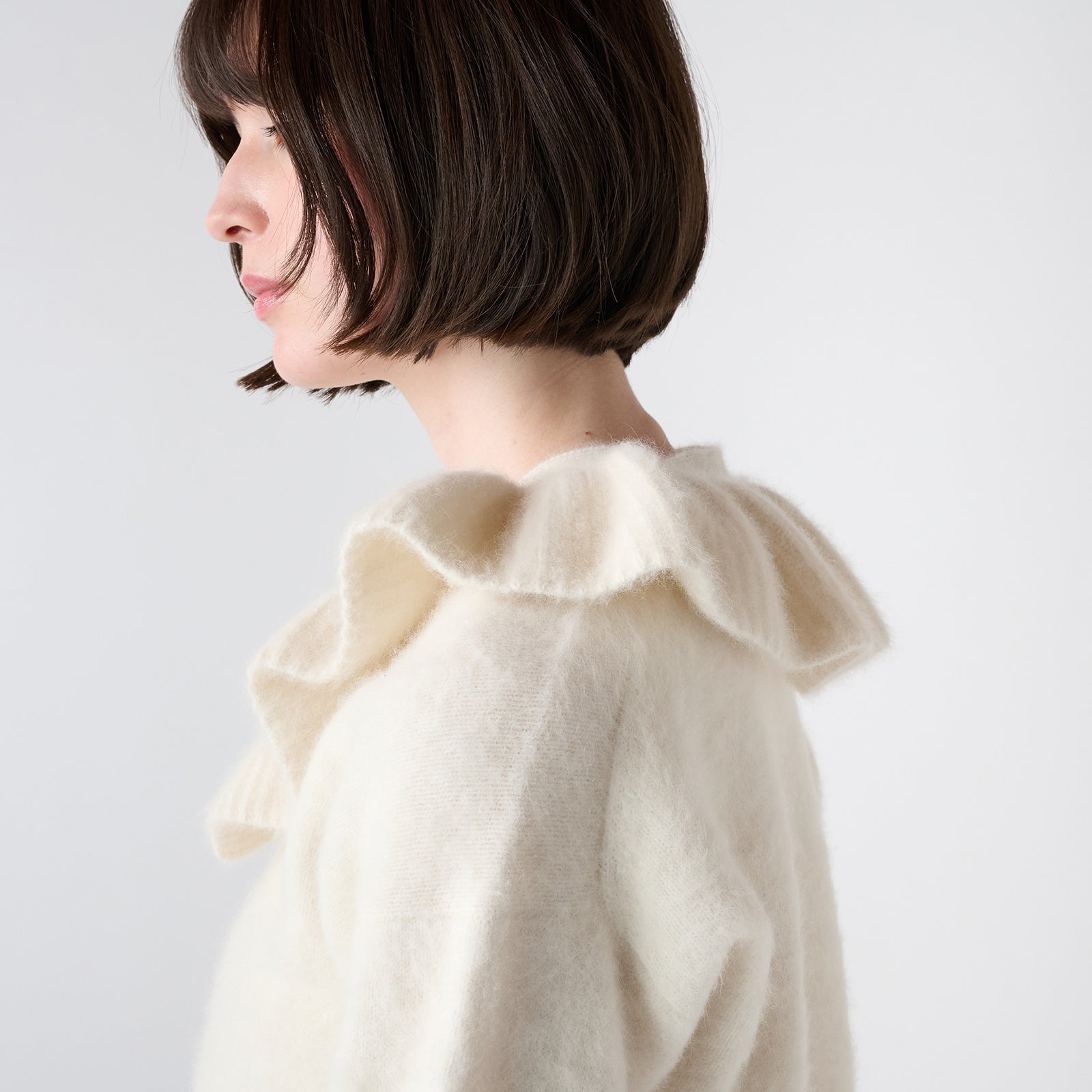 fox cashmere ruffled collar（フォックスカシミヤ フリルカラー）