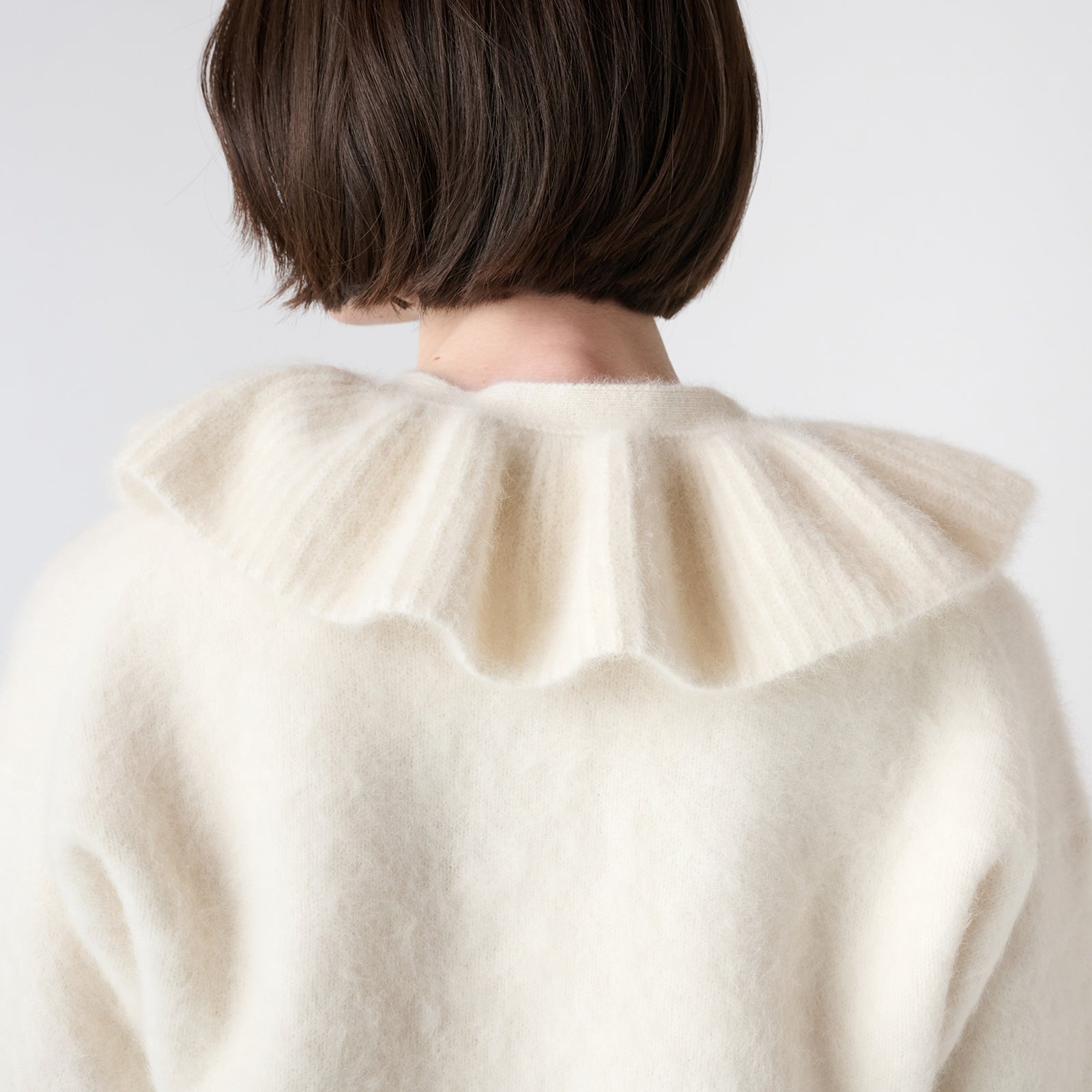 fox cashmere ruffled collar（フォックスカシミヤ フリルカラー）