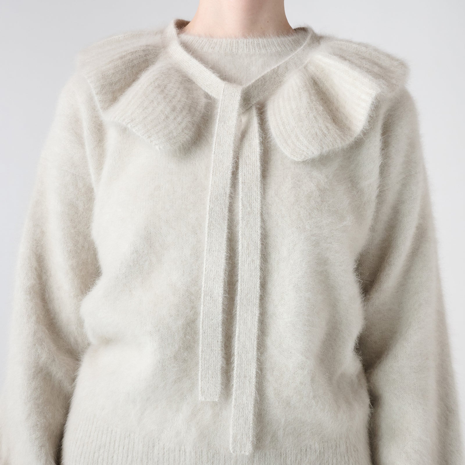fox cashmere ruffled collar（フォックスカシミヤ フリルカラー）