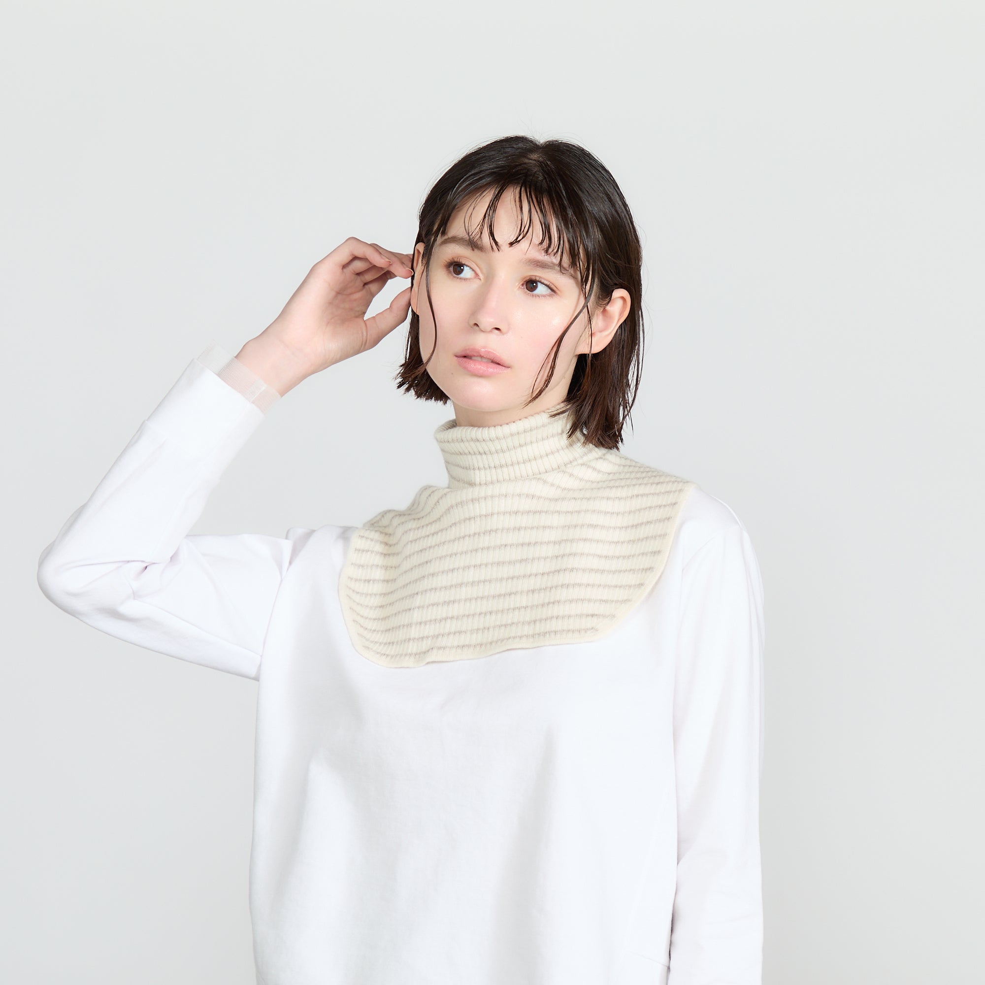 【Coming Soon】attached rib knit turtle neck(リブニット付けタートルネック)