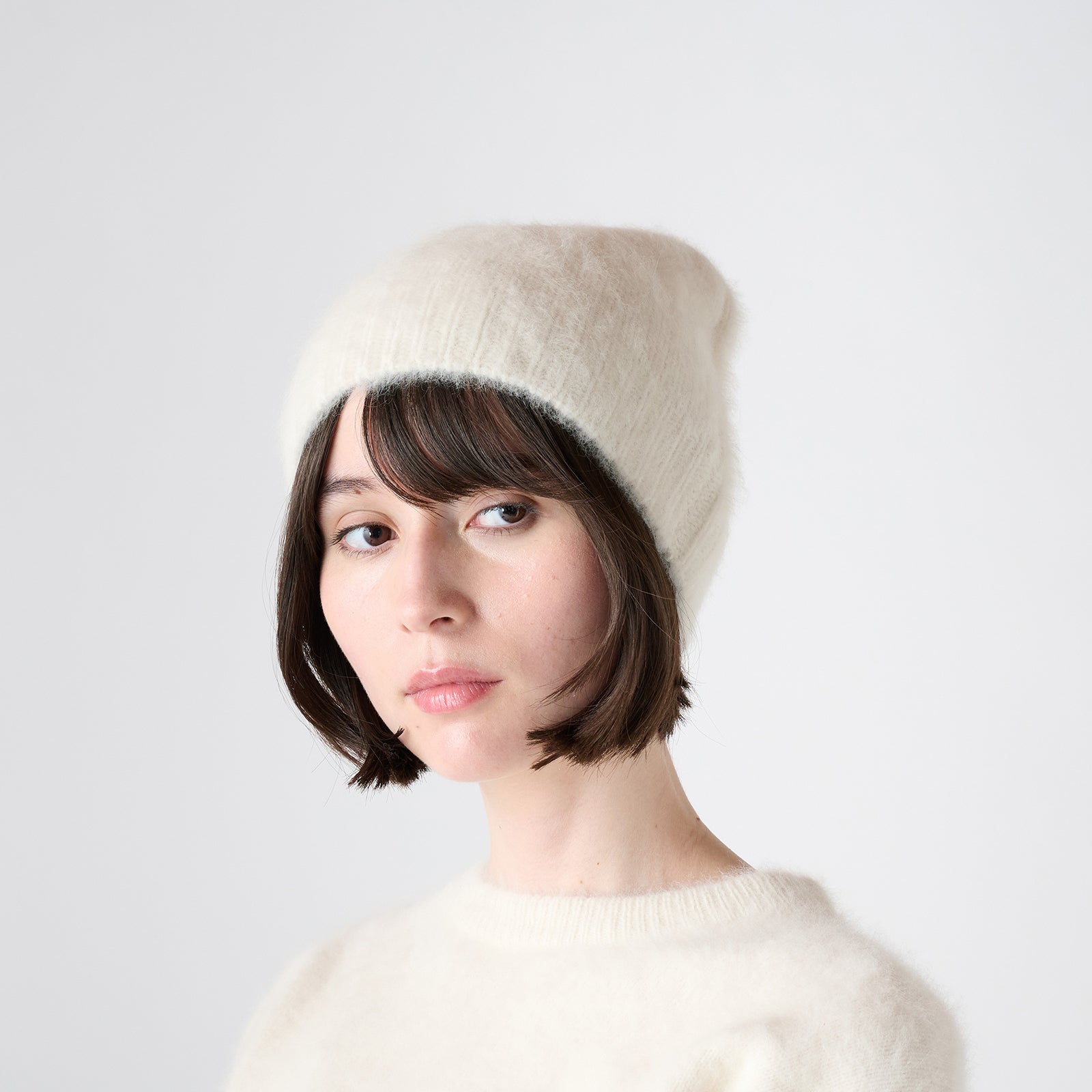 fox cashmere knit beanie（フォックスカシミヤ ニット帽）