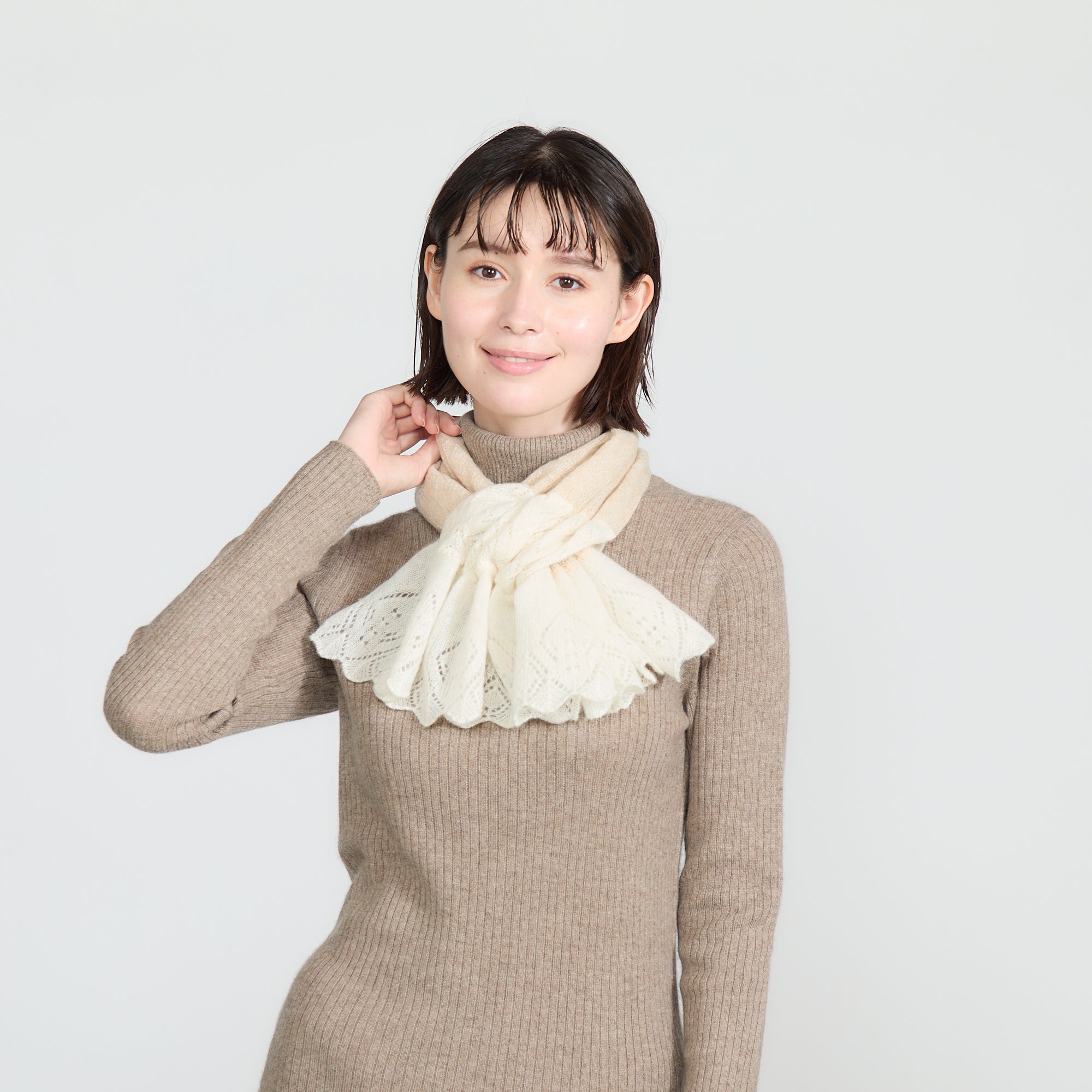 箱入り naturalbasic レース 刺繍入りストール 箱入り naturalbasic レース 刺繍入りストール 箱入り