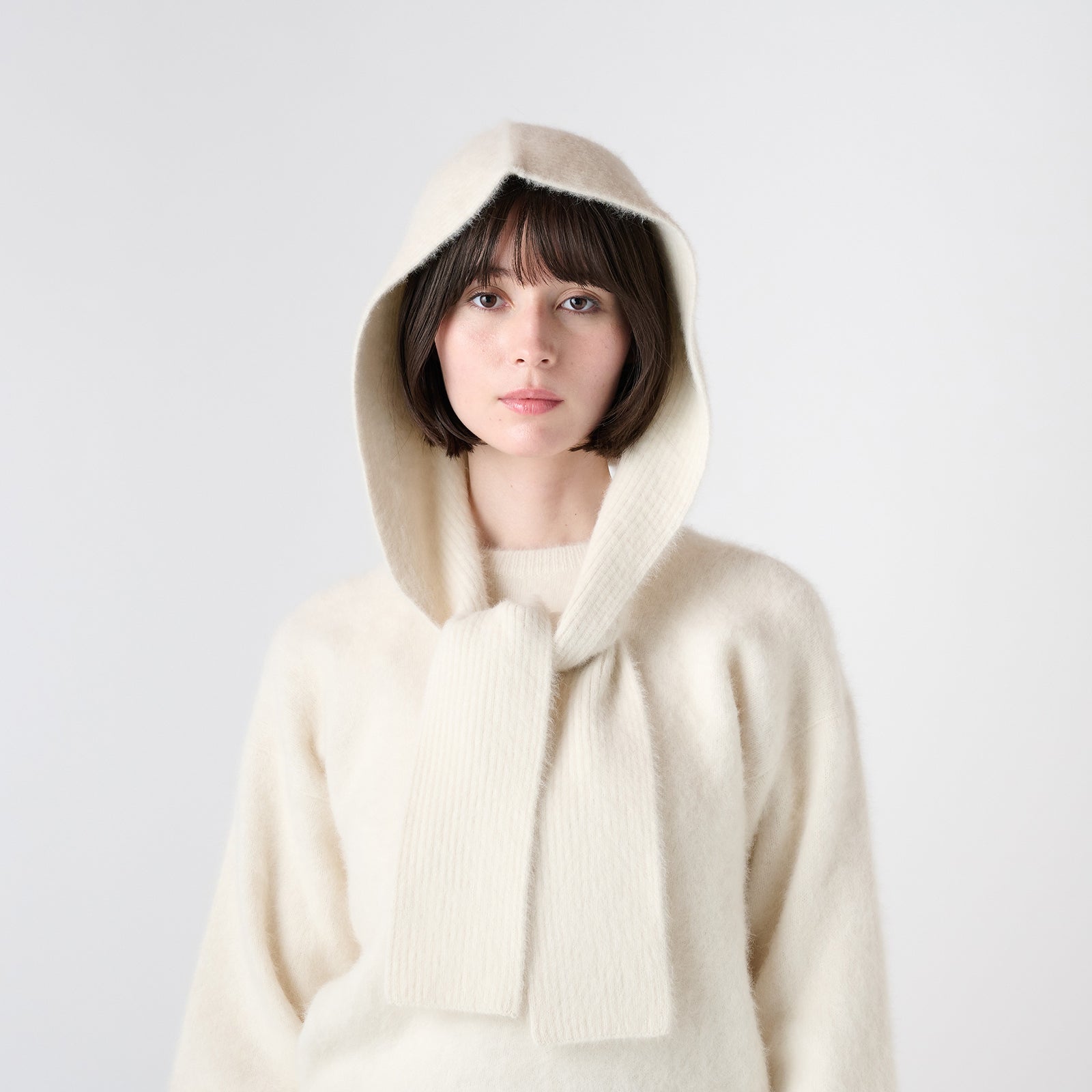 fox cashmere hood muffler（フォックスカシミヤ フードマフラー）