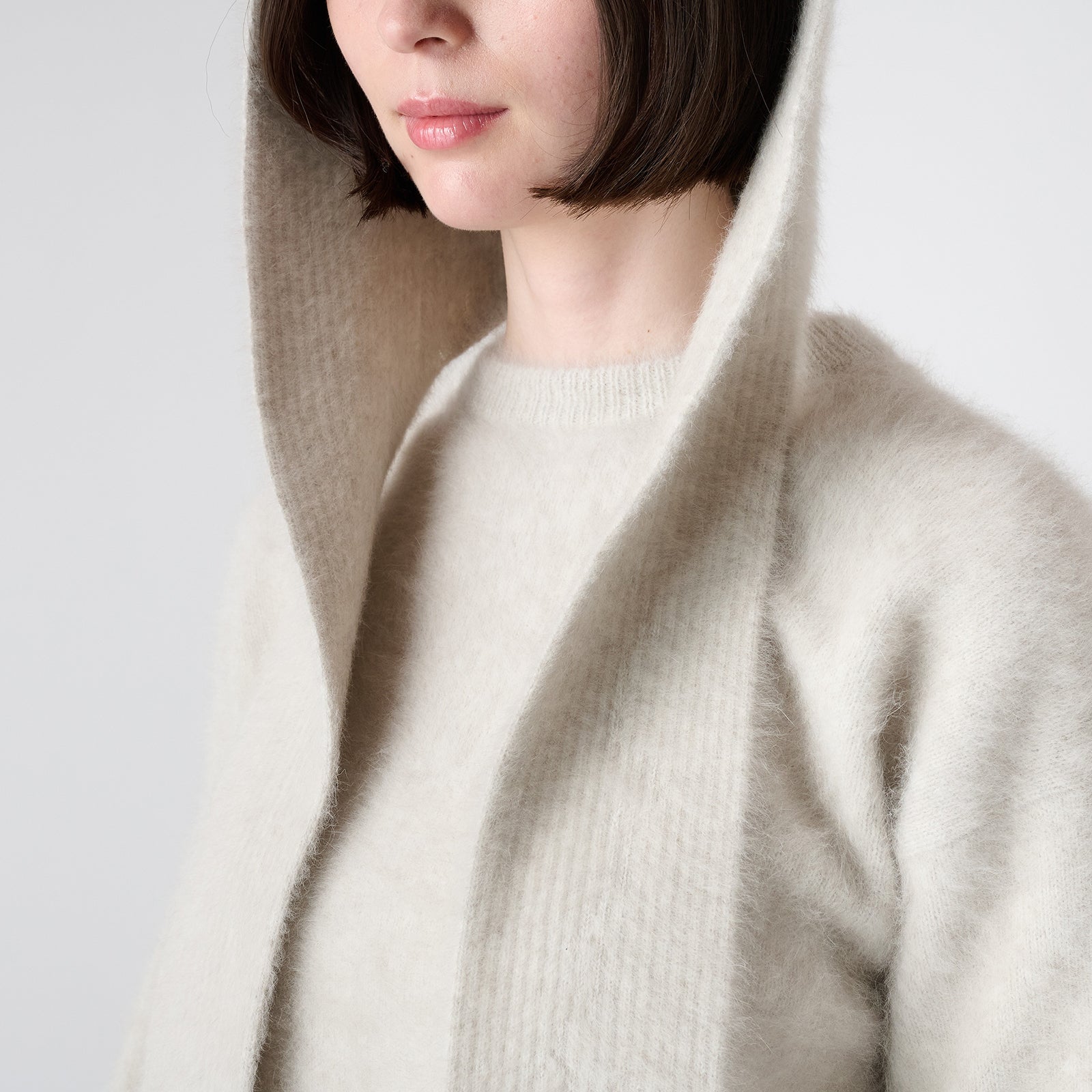 fox cashmere hood muffler（フォックスカシミヤ フードマフラー）