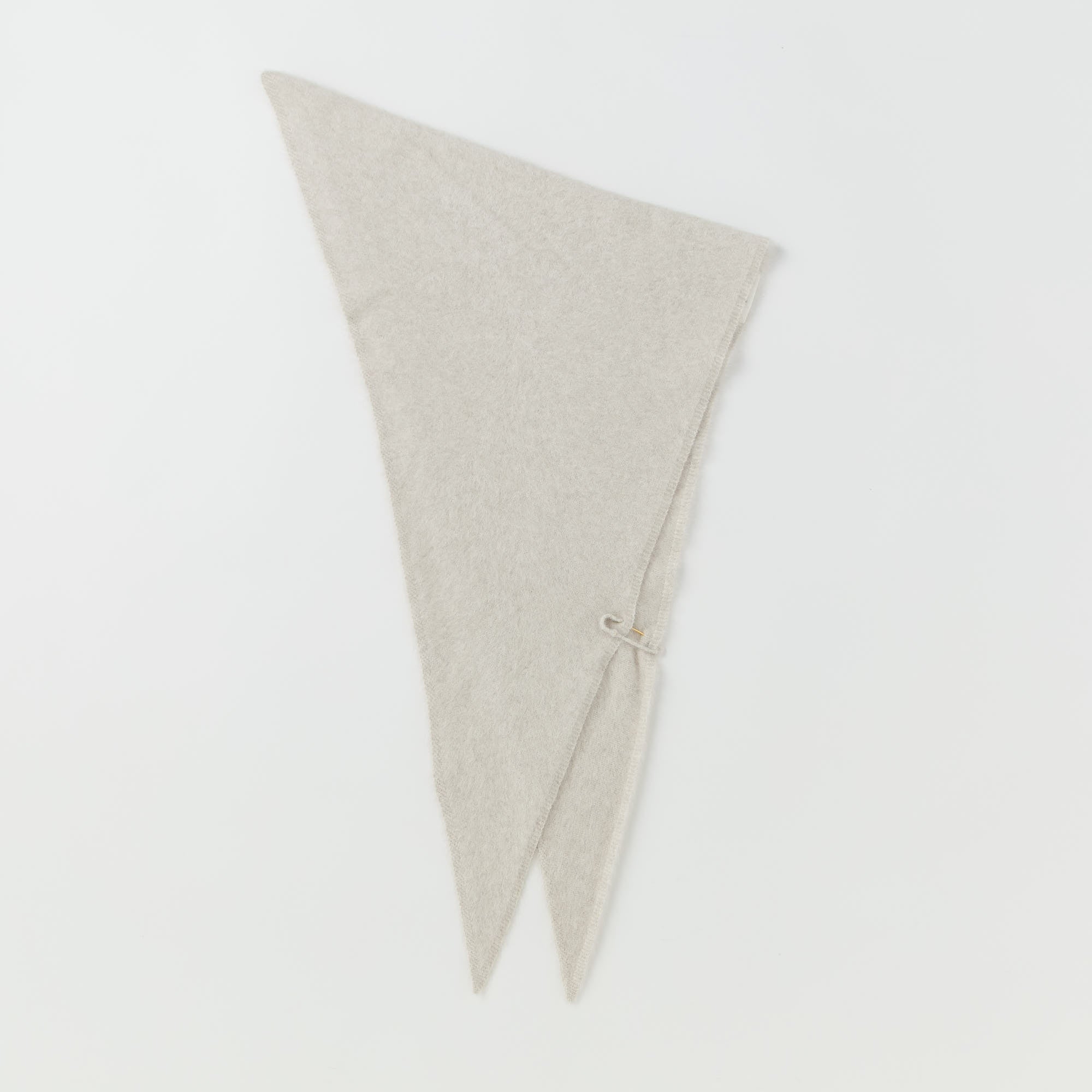 fox cashmere triangle knit scarf(フォックスカシミヤ トライアングルニットスカーフ)