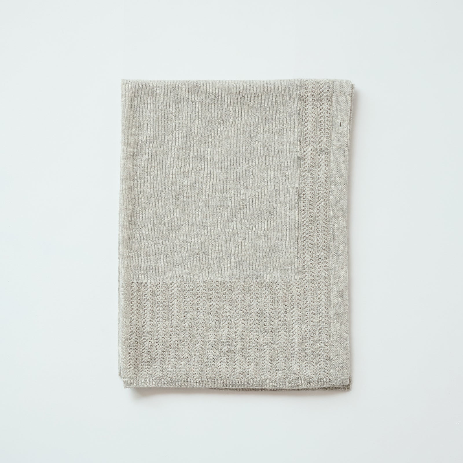 button knit stole（ボタン付き ニットストール）