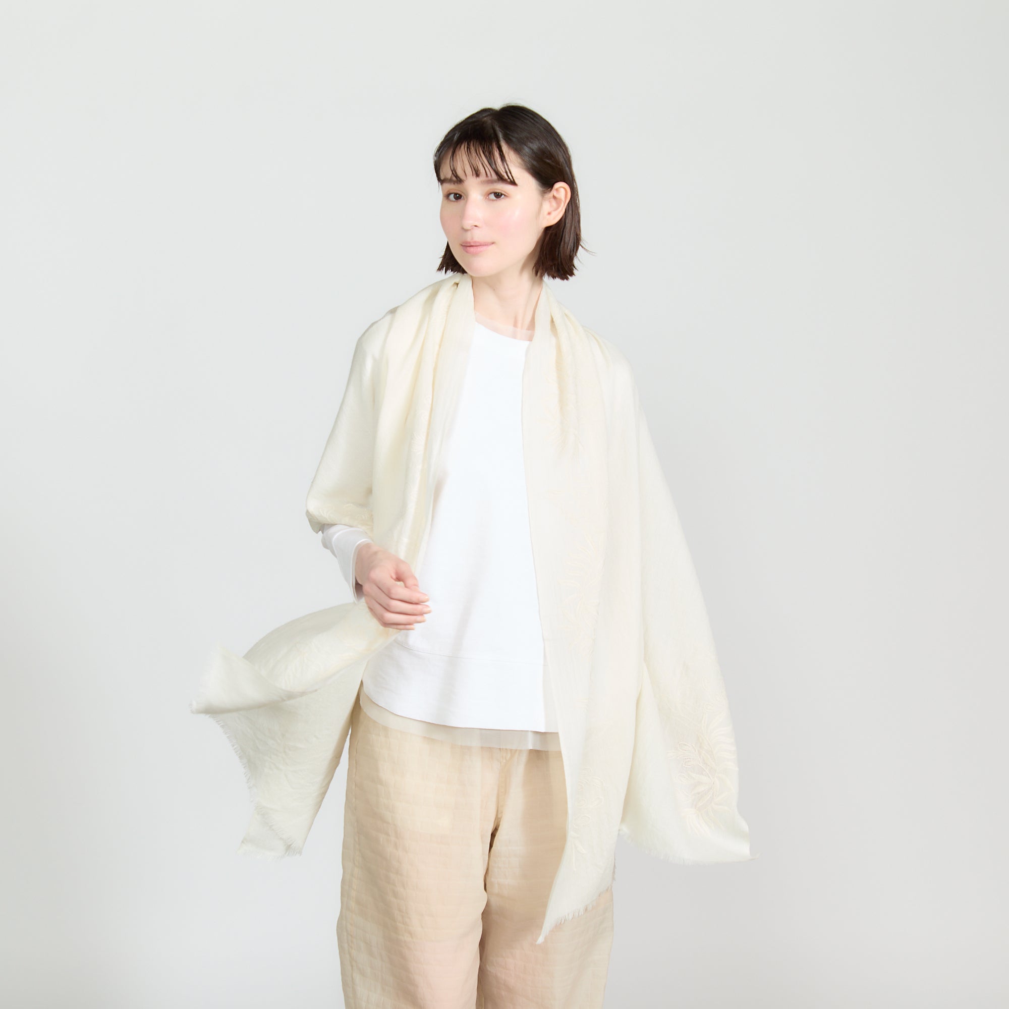 indian embroidery stole(インド製刺繍ストール)