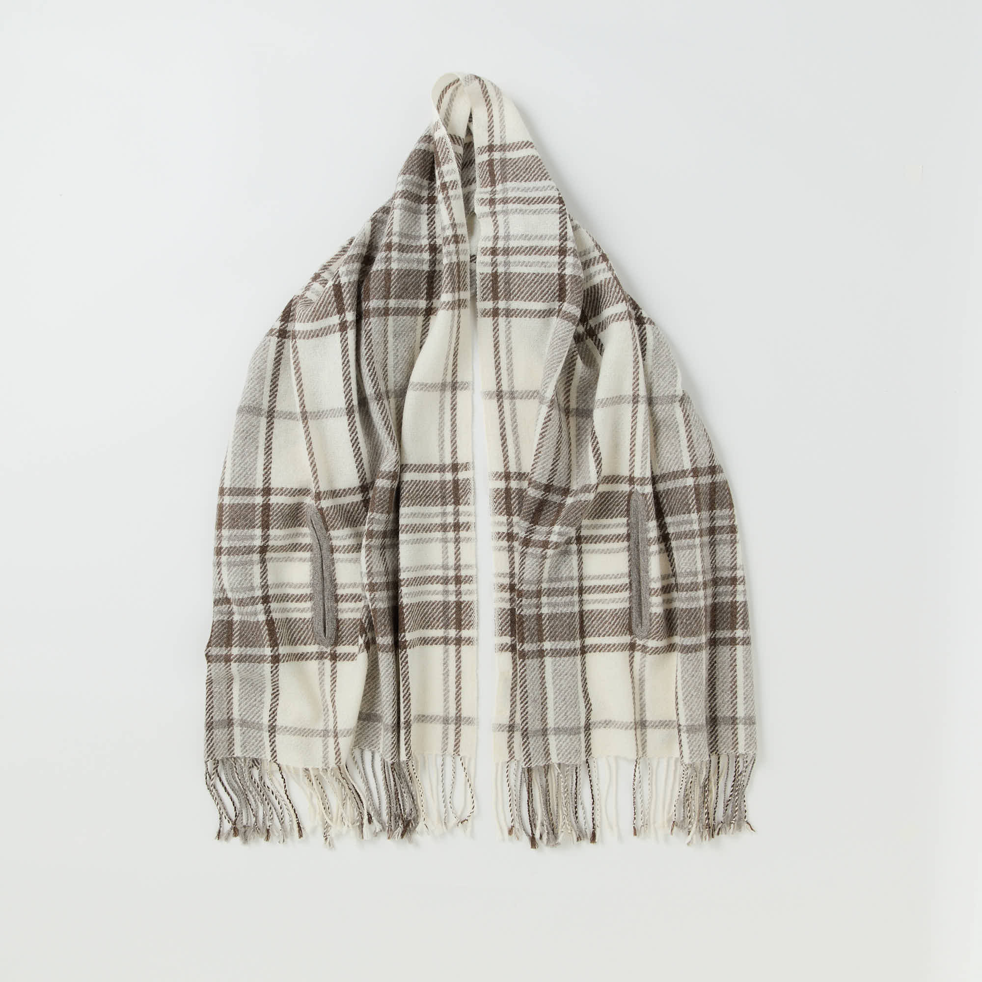 llama stole with arm holes(アームホール付きストール)