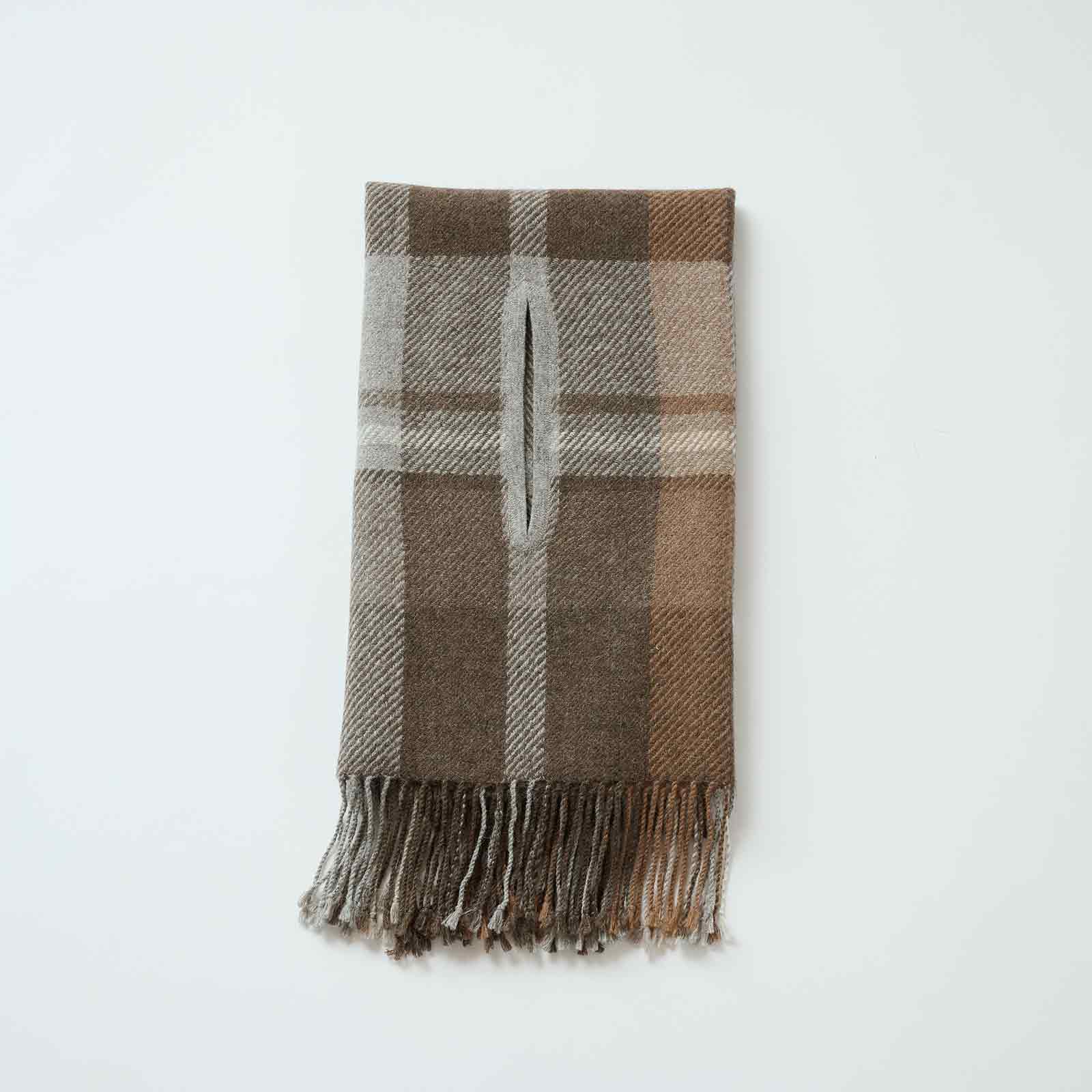 【Coming soon】llama stole with armholes（ラマ アームホール付きストール）