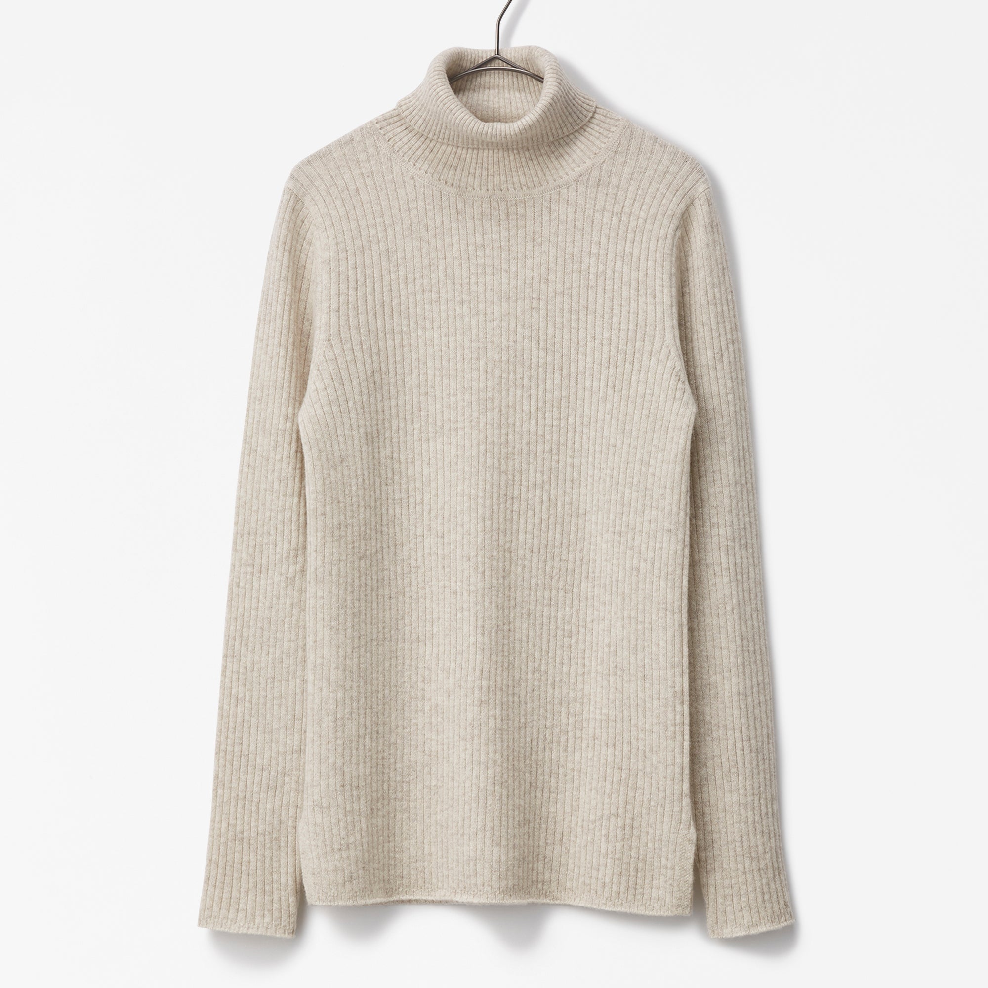 cashmere ribk nit turtle neck(カシミヤリブニットタートルネック)