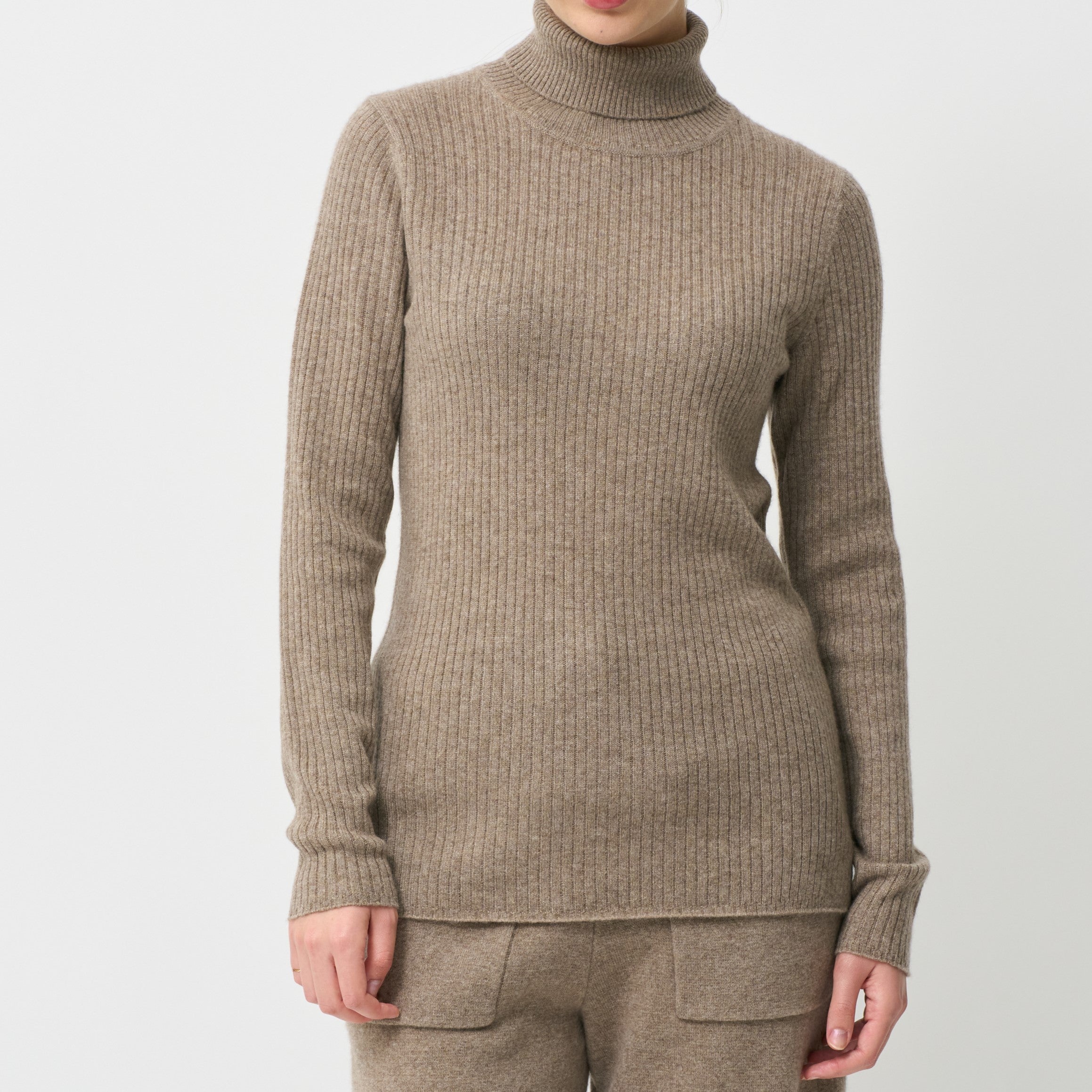 cashmere ribk nit turtle neck(カシミヤリブニットタートルネック)