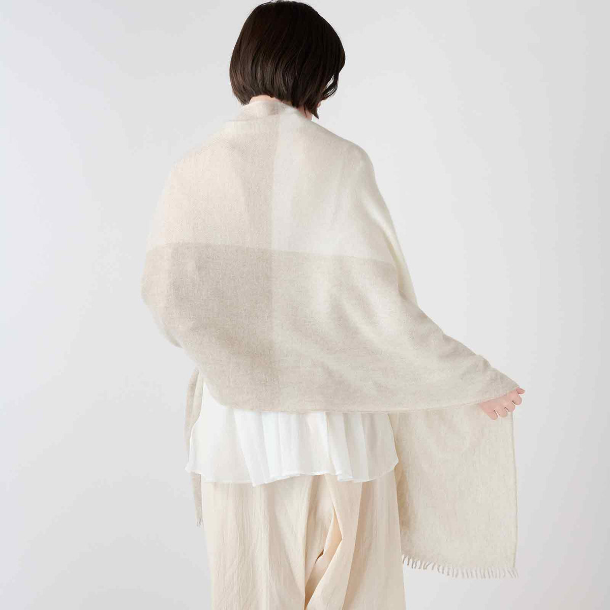 【Coming soon】baby cashmere plaid stole（ベビーカシミヤ チェックストール）