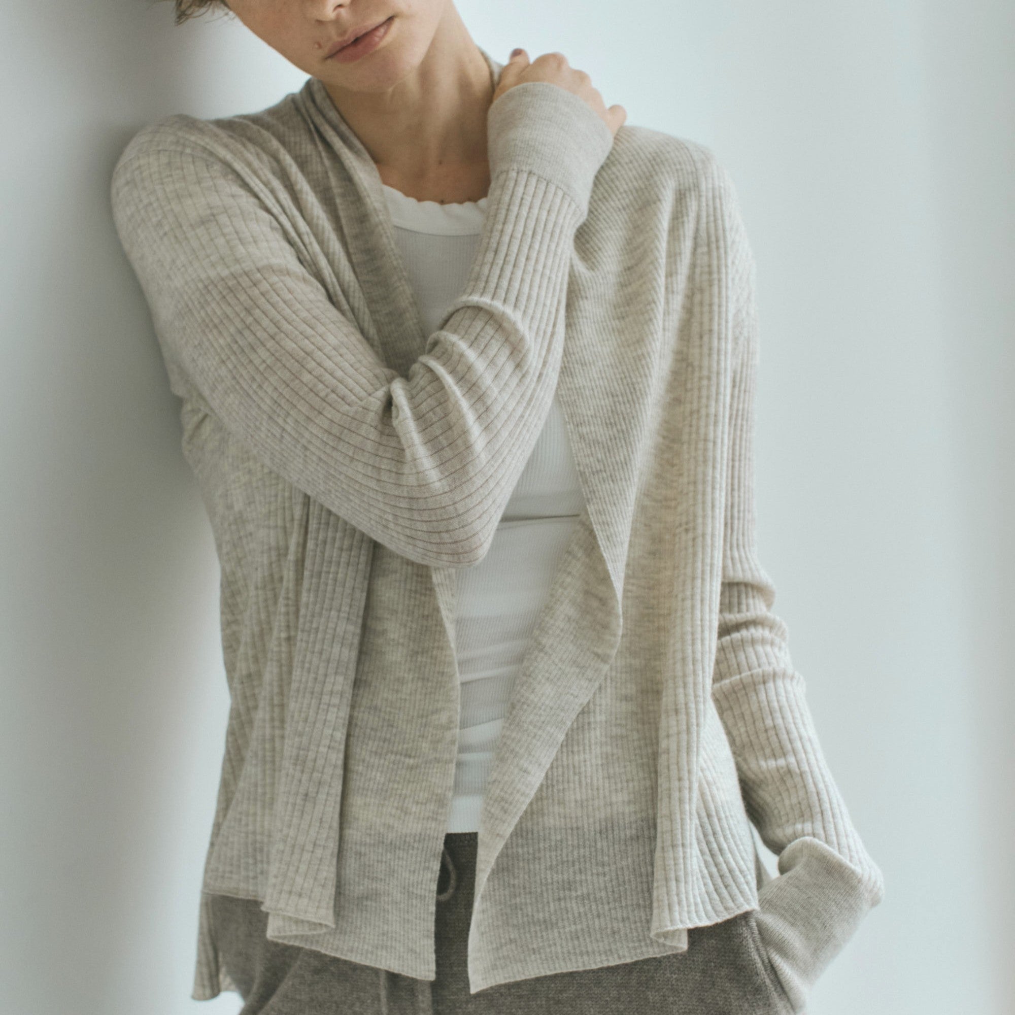 cashmere knit shawl cardigan(カシミヤ ニットショールカーディガン)