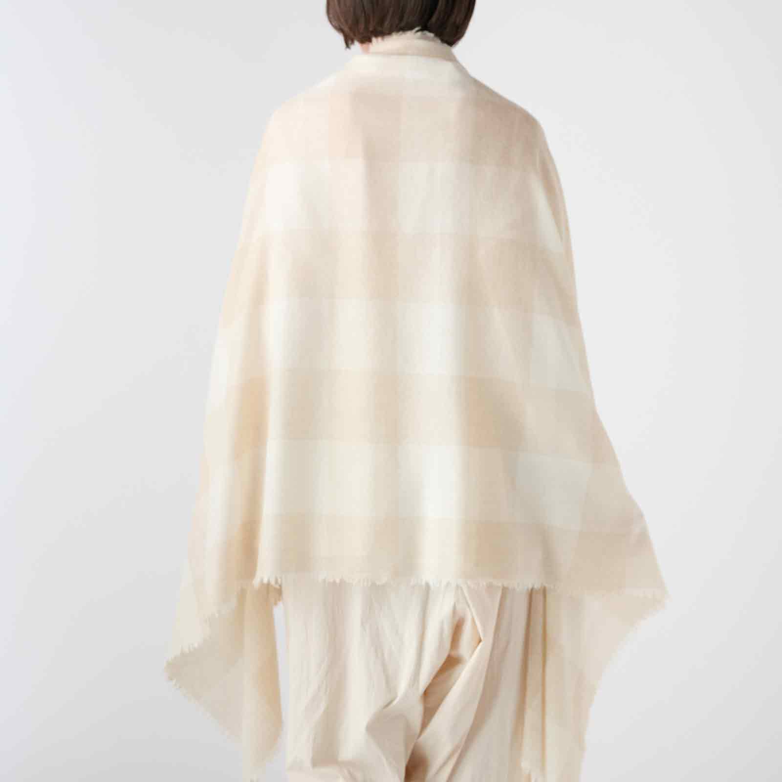 【Coming soon】cashmere plaid large stole（カシミヤチェック 大判ストール）