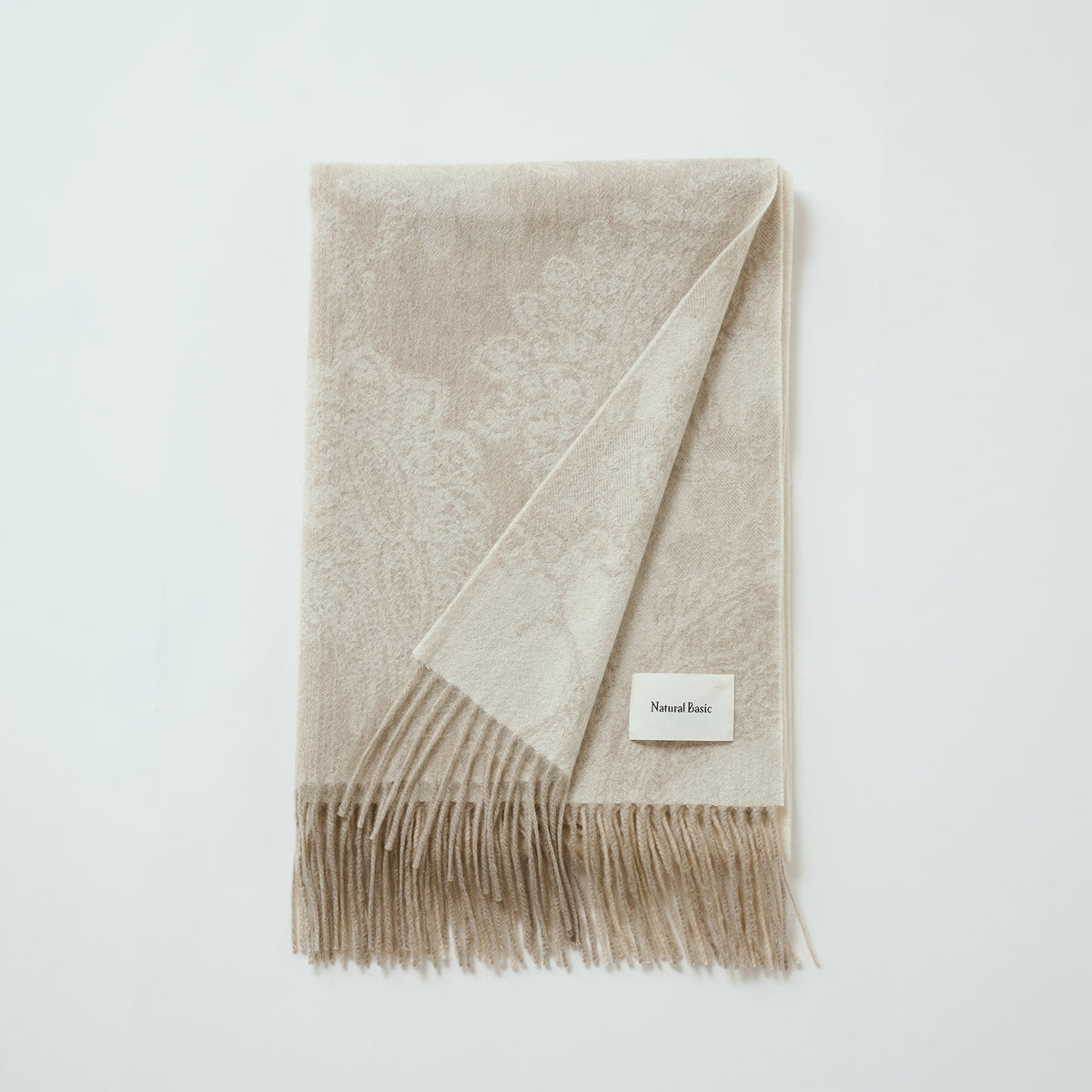 【Coming soon】cashmere jacquard stole（カシミヤ ジャカードストール）