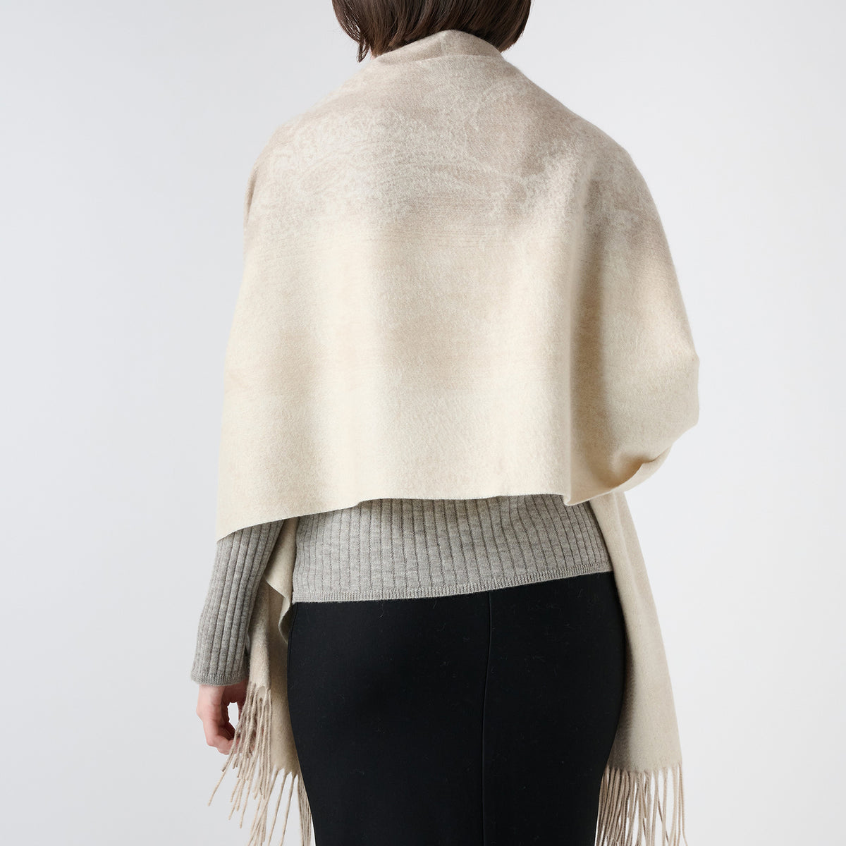 【Coming soon】cashmere jacquard stole（カシミヤ ジャカードストール）